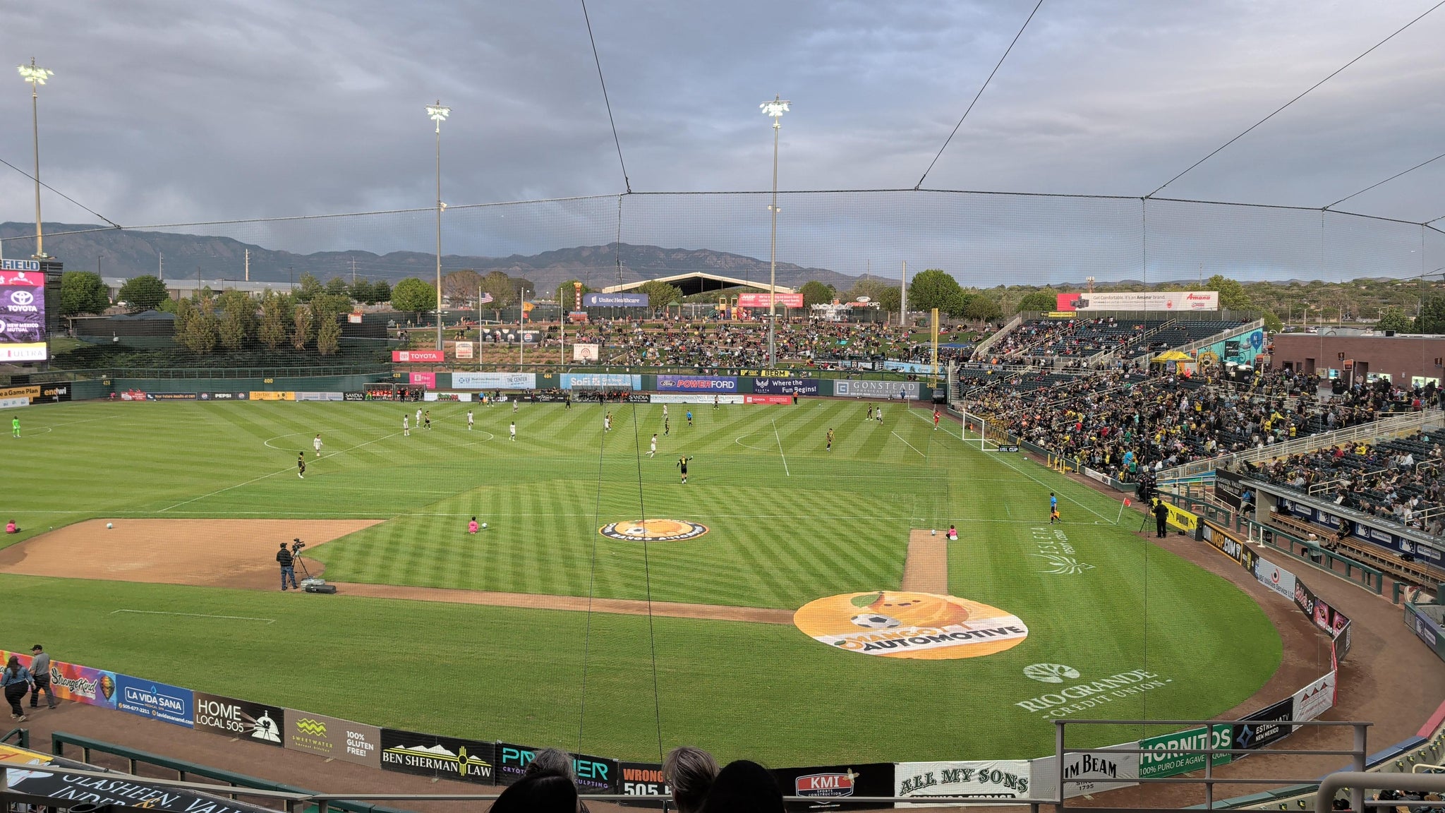 Real Fan View taken from Club 307 at Rio Grande Credit Union Field at Isotopes Park by Mercy T