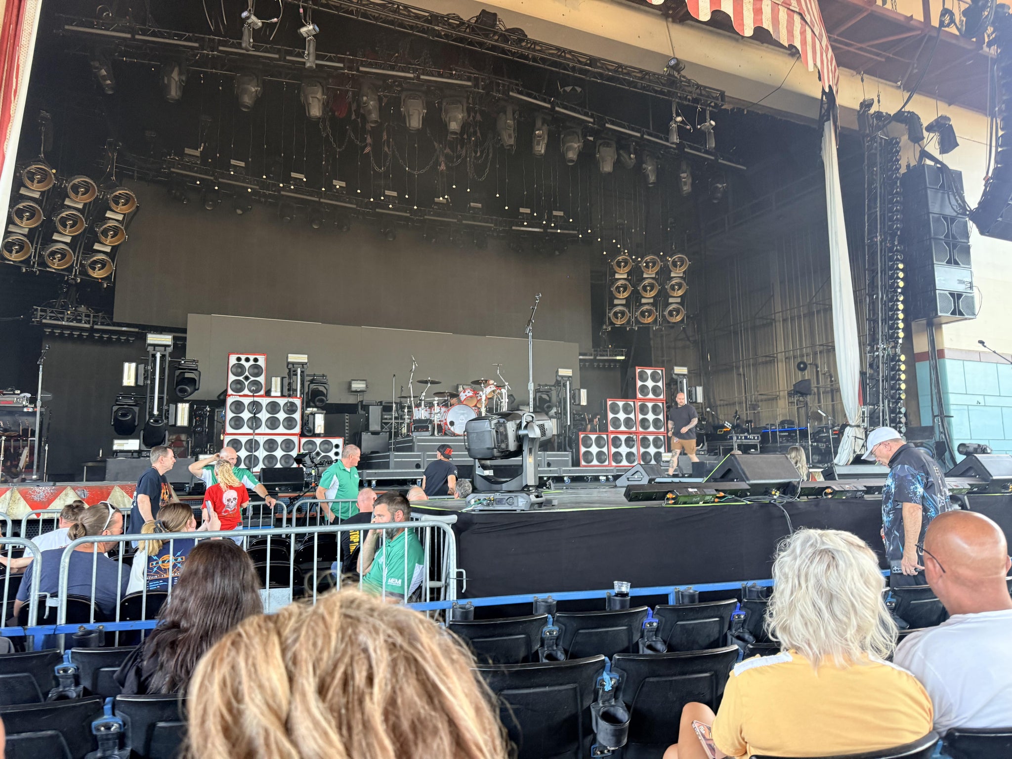 Real Fan View taken from Front 200 at Riverbend Music Center by Anonymous User