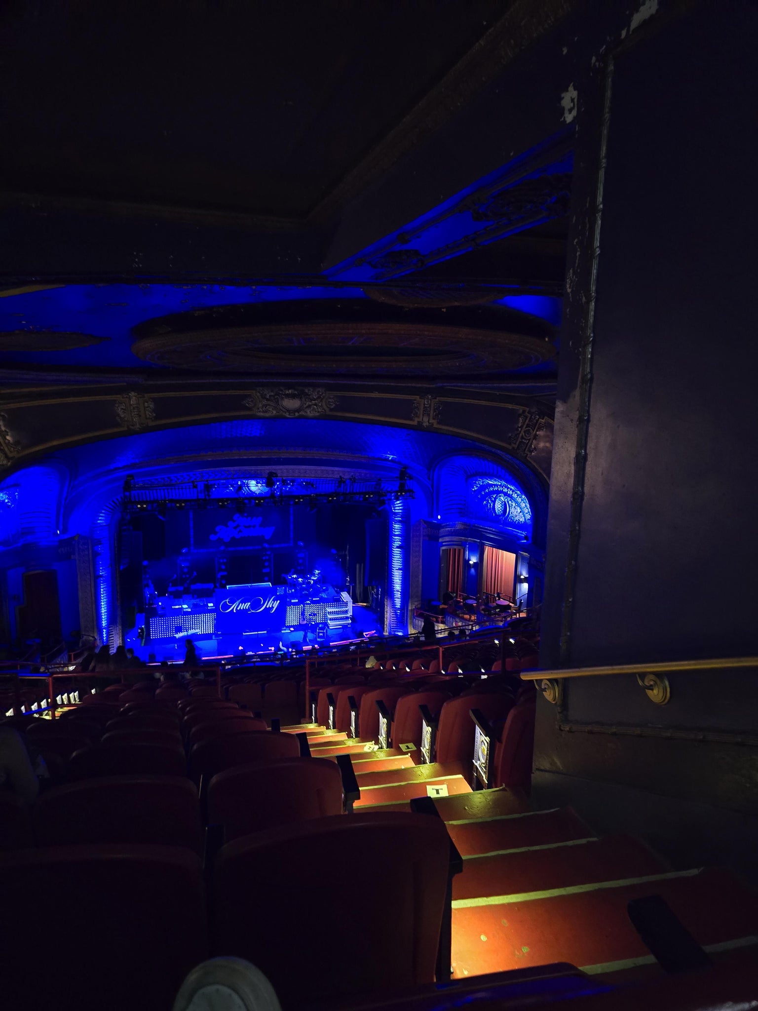 Real Fan View taken from Second Balcony at Riviera Theatre - Chicago by Babbette R