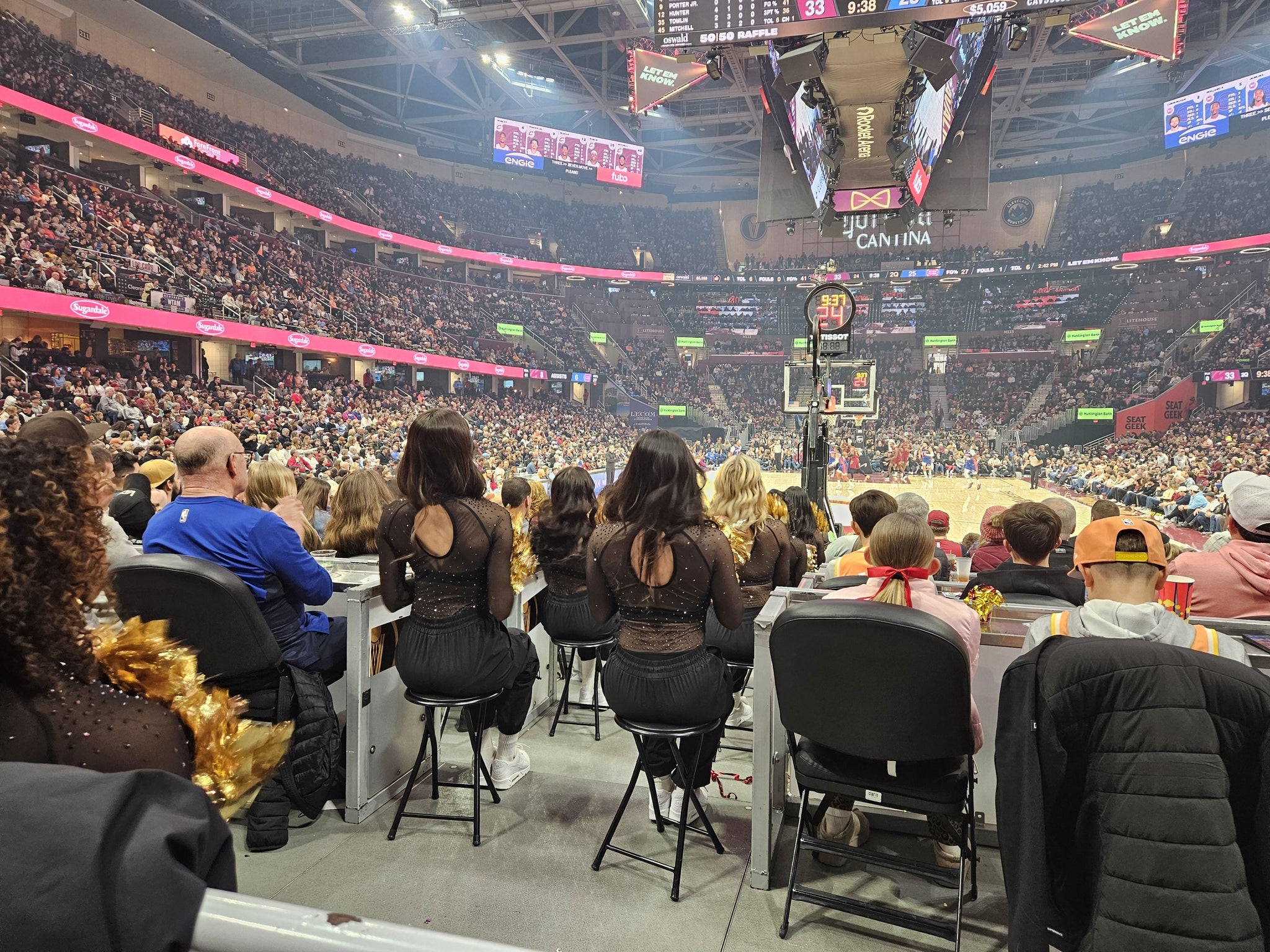 Real Fan View taken from Section 101 at Rocket Arena by Gerald C