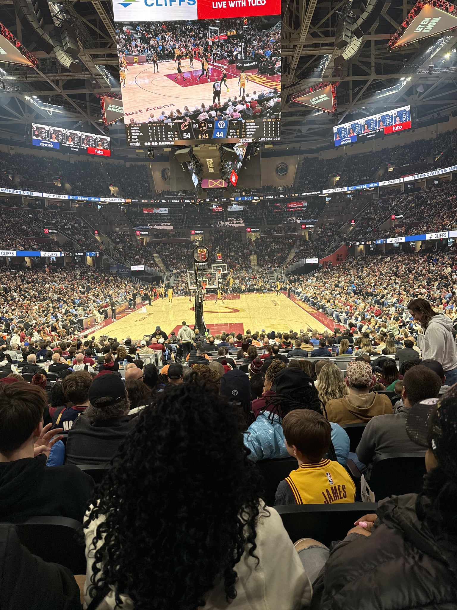 Real Fan View taken from Section 101 at Rocket Arena by Sydnie S