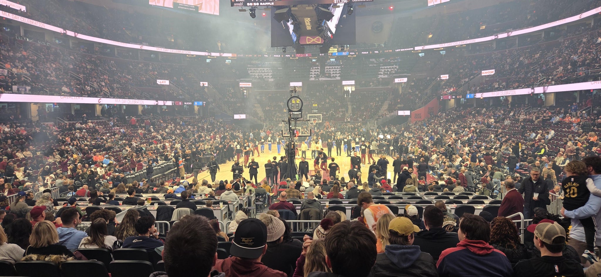 Real Fan View taken from Section 101 at Rocket Arena by Jamie O