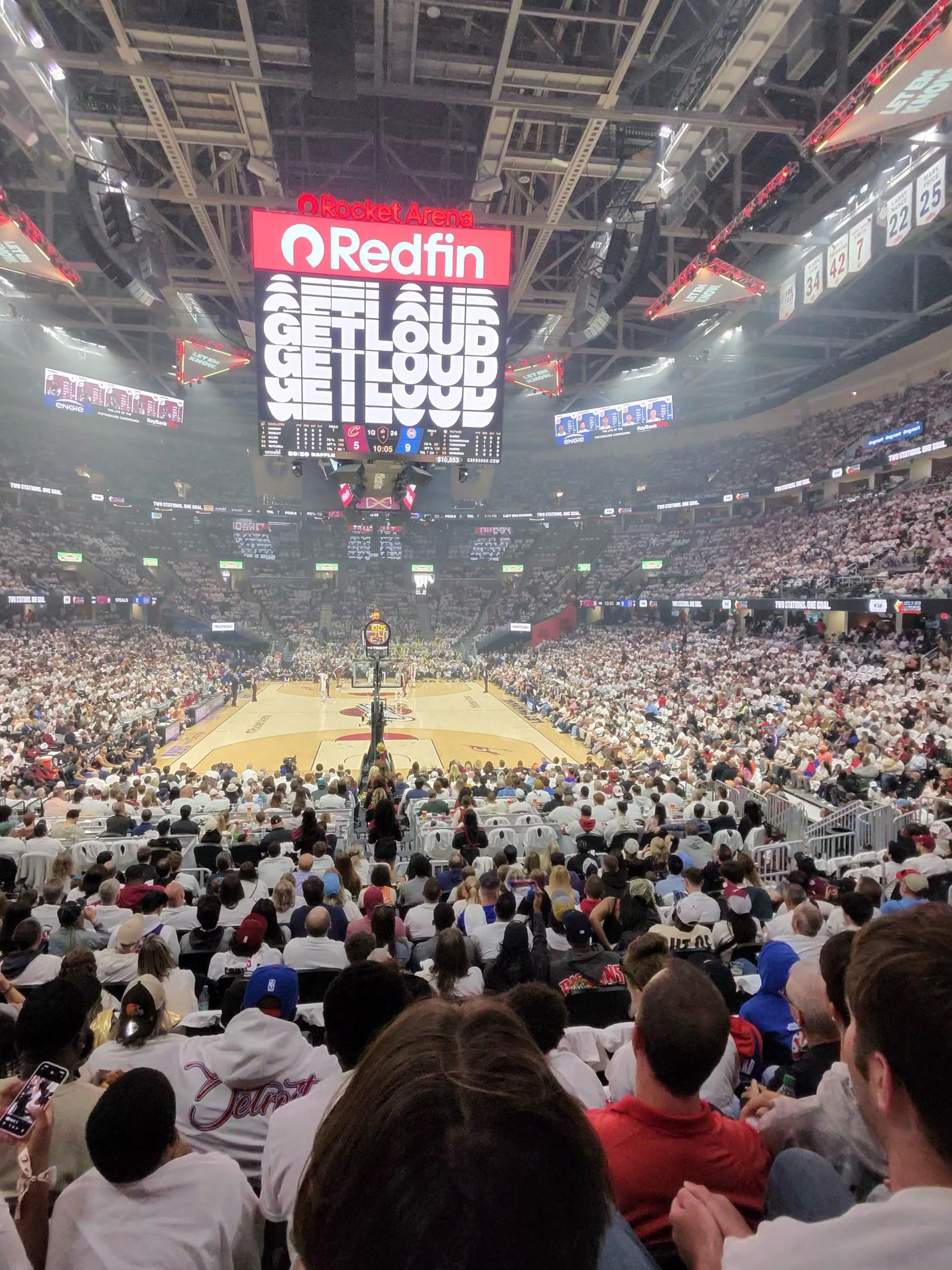 Real Fan View taken from Section 101 at Rocket Arena by Jermaine J