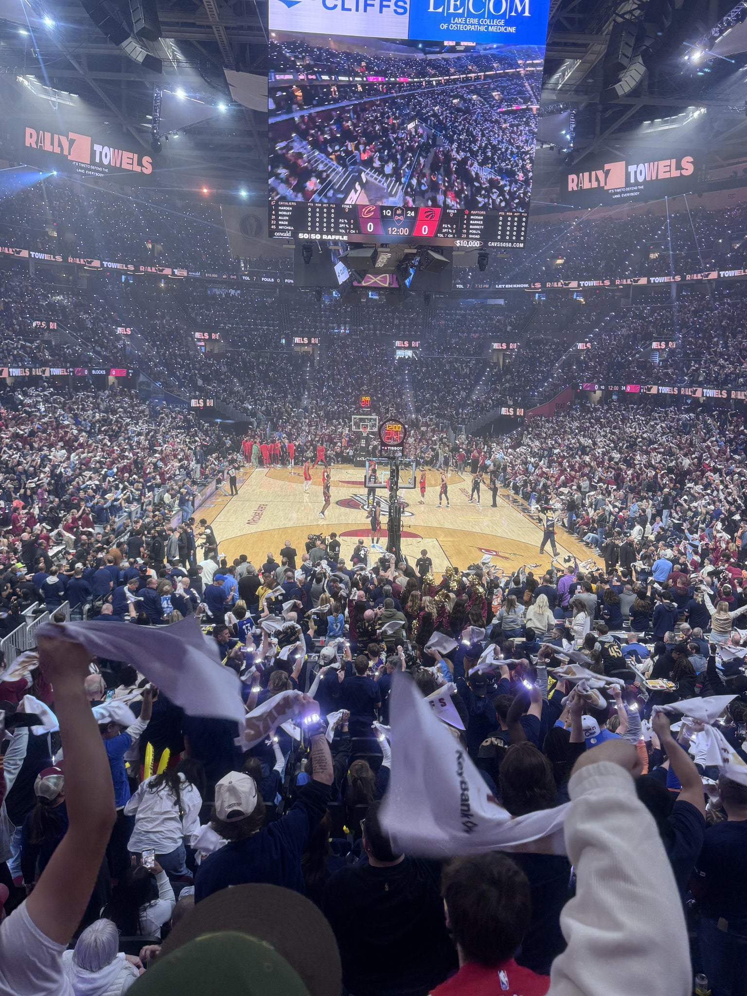 Real Fan View taken from Section 101 at Rocket Arena by David R