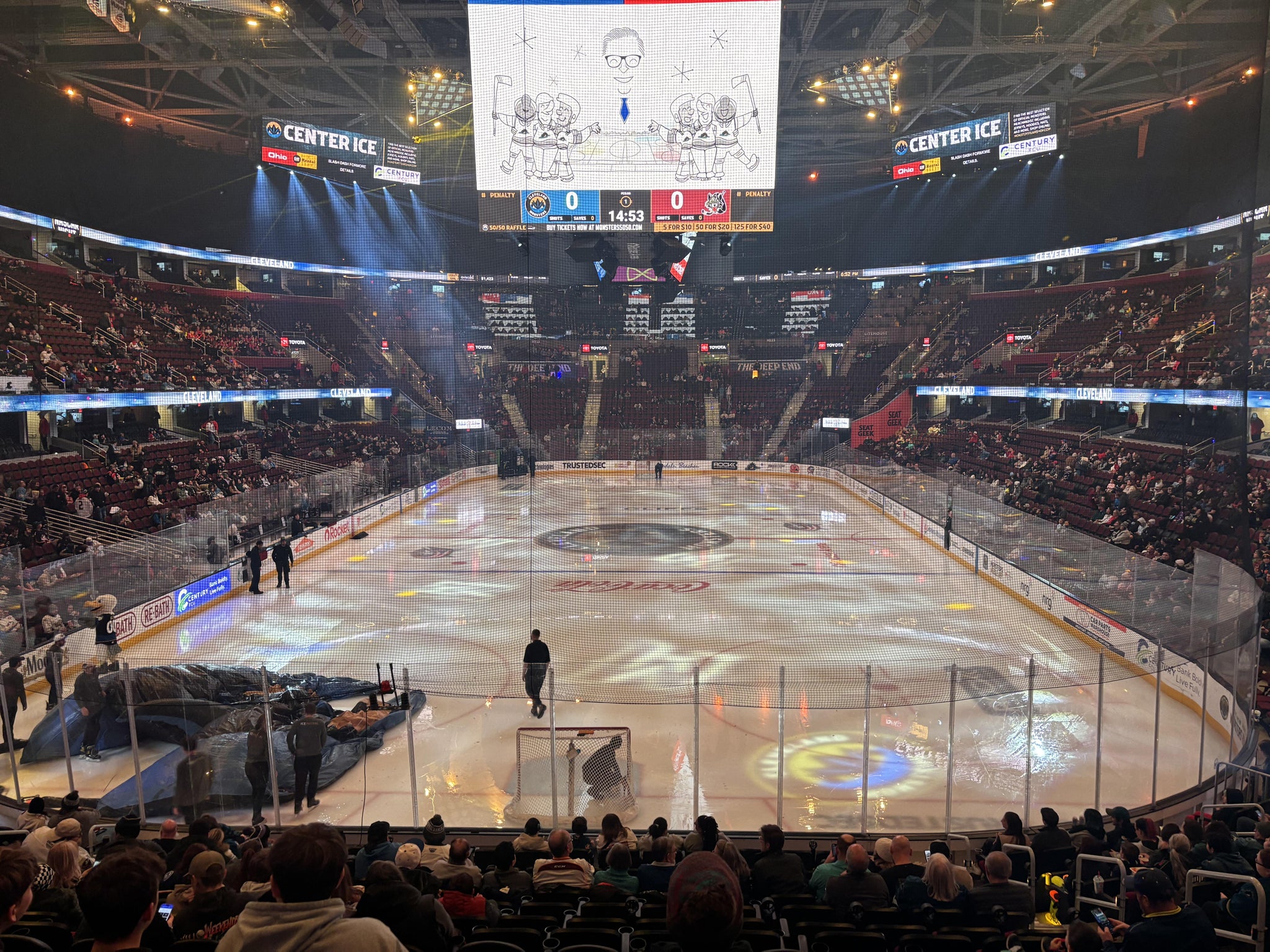 Real Fan View taken from Section 101 at Rocket Arena by Cora R