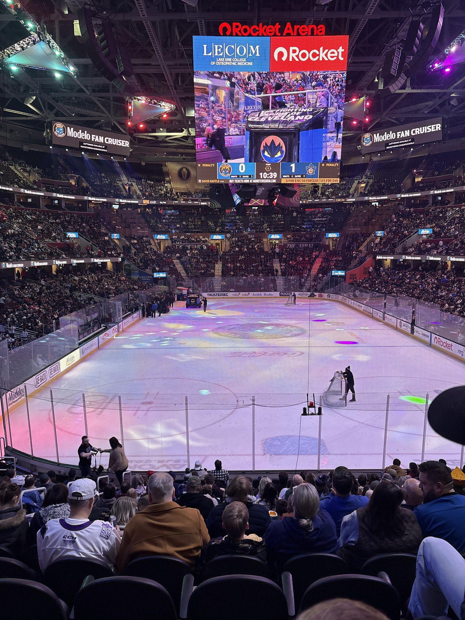 Real Fan View taken from Section 101 at Rocket Arena by Hannah W