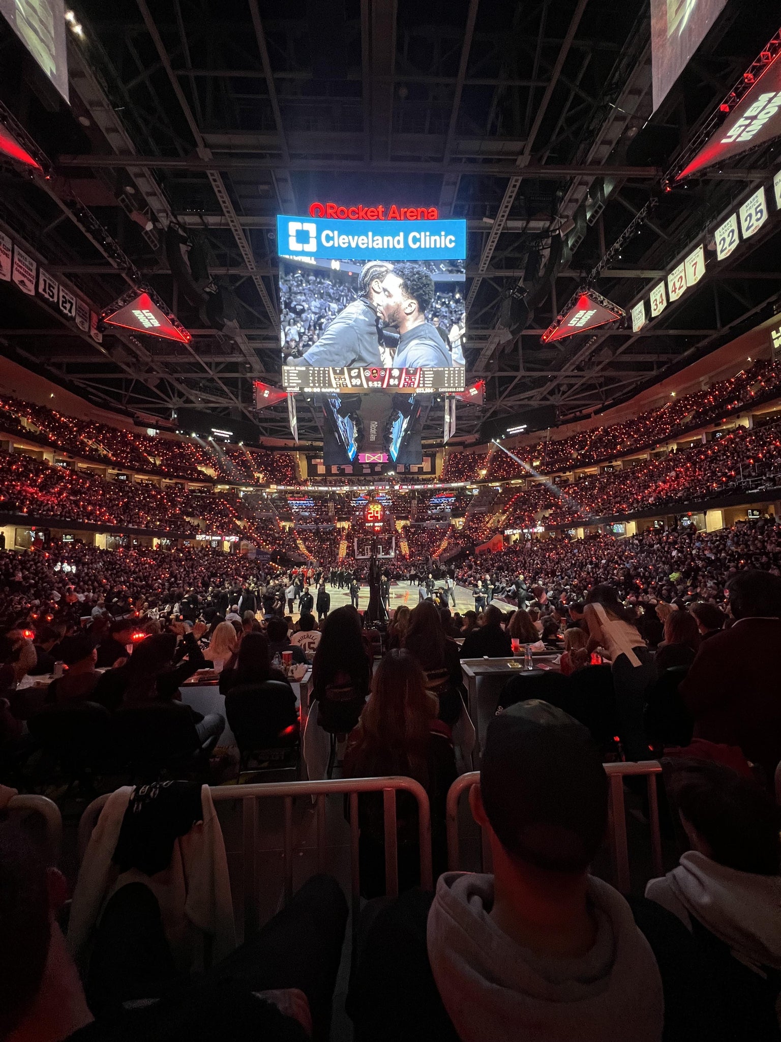 Real Fan View taken from Section 101 at Rocket Arena by Tethloach M