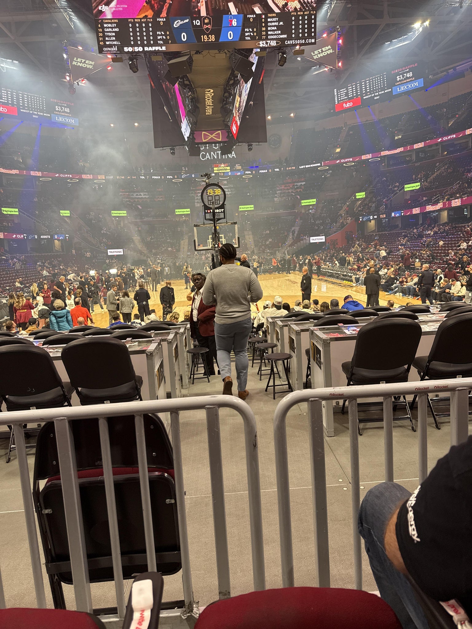 Real Fan View taken from Section 101 at Rocket Arena by Daniel S