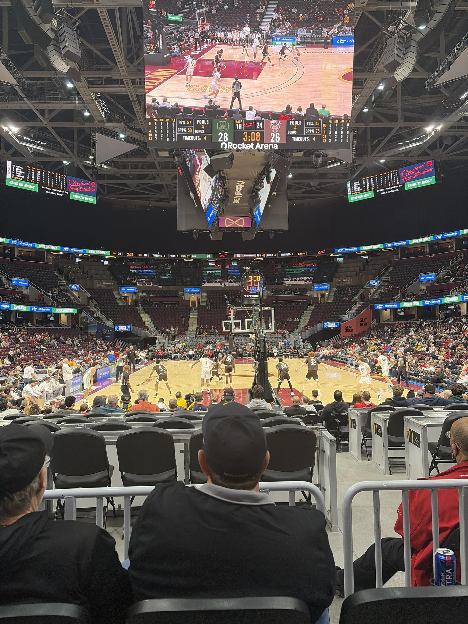 Real Fan View taken from Section 101 at Rocket Arena by Natalie S
