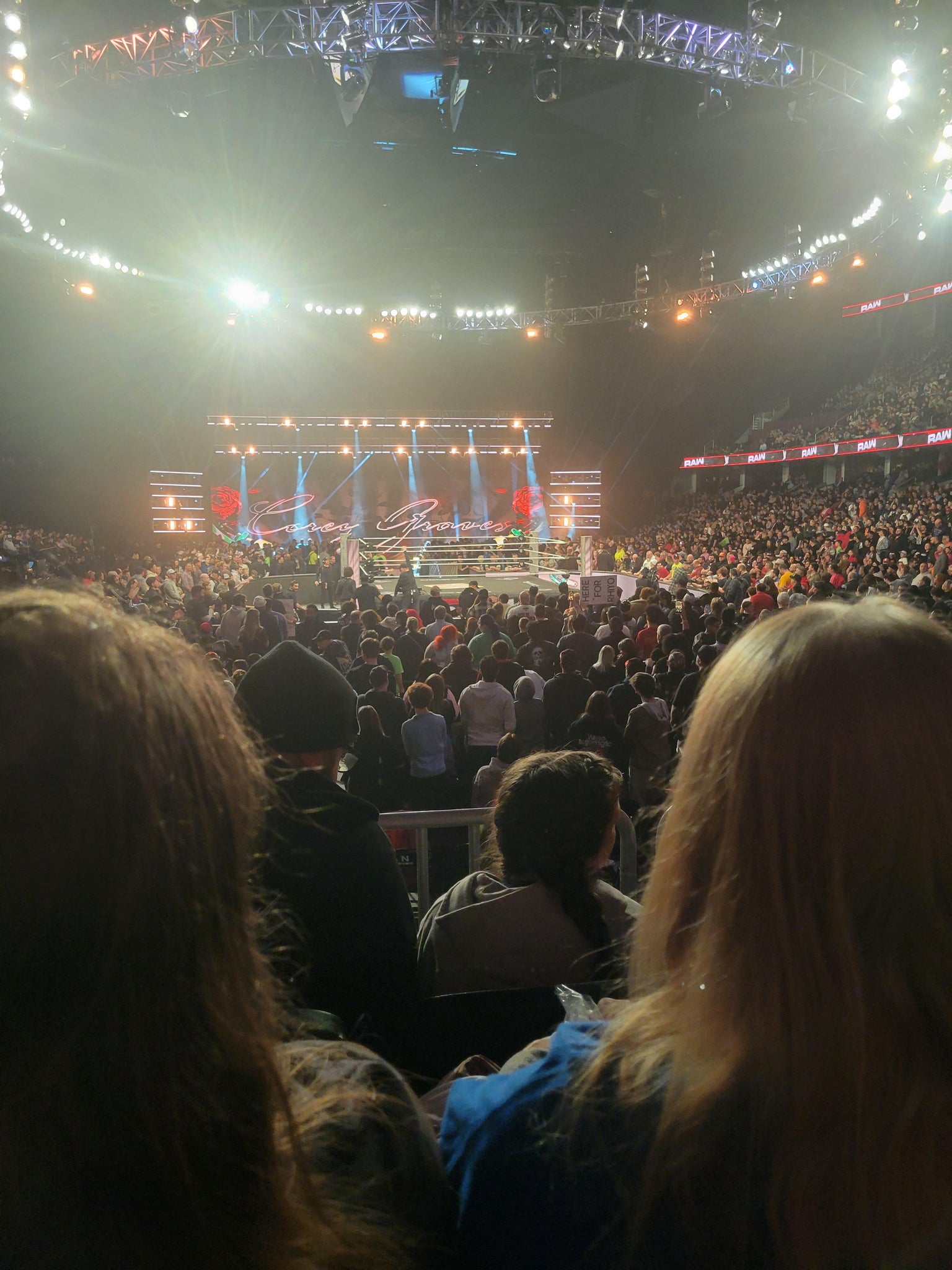 Real Fan View taken from Section 101 at Rocket Arena by Kristina N