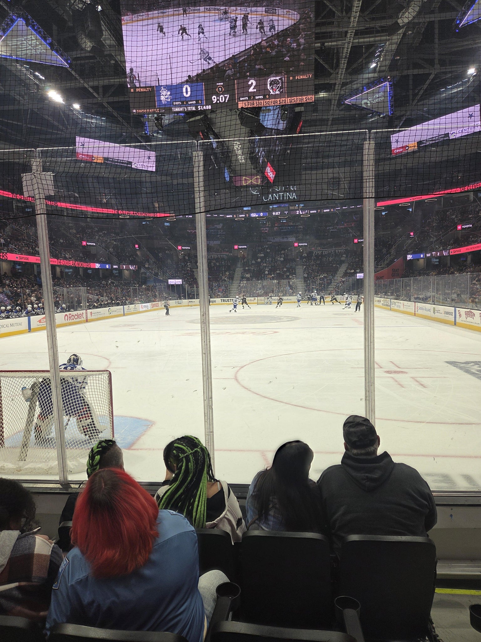 Real Fan View taken from Section 101 at Rocket Arena by Jessica V