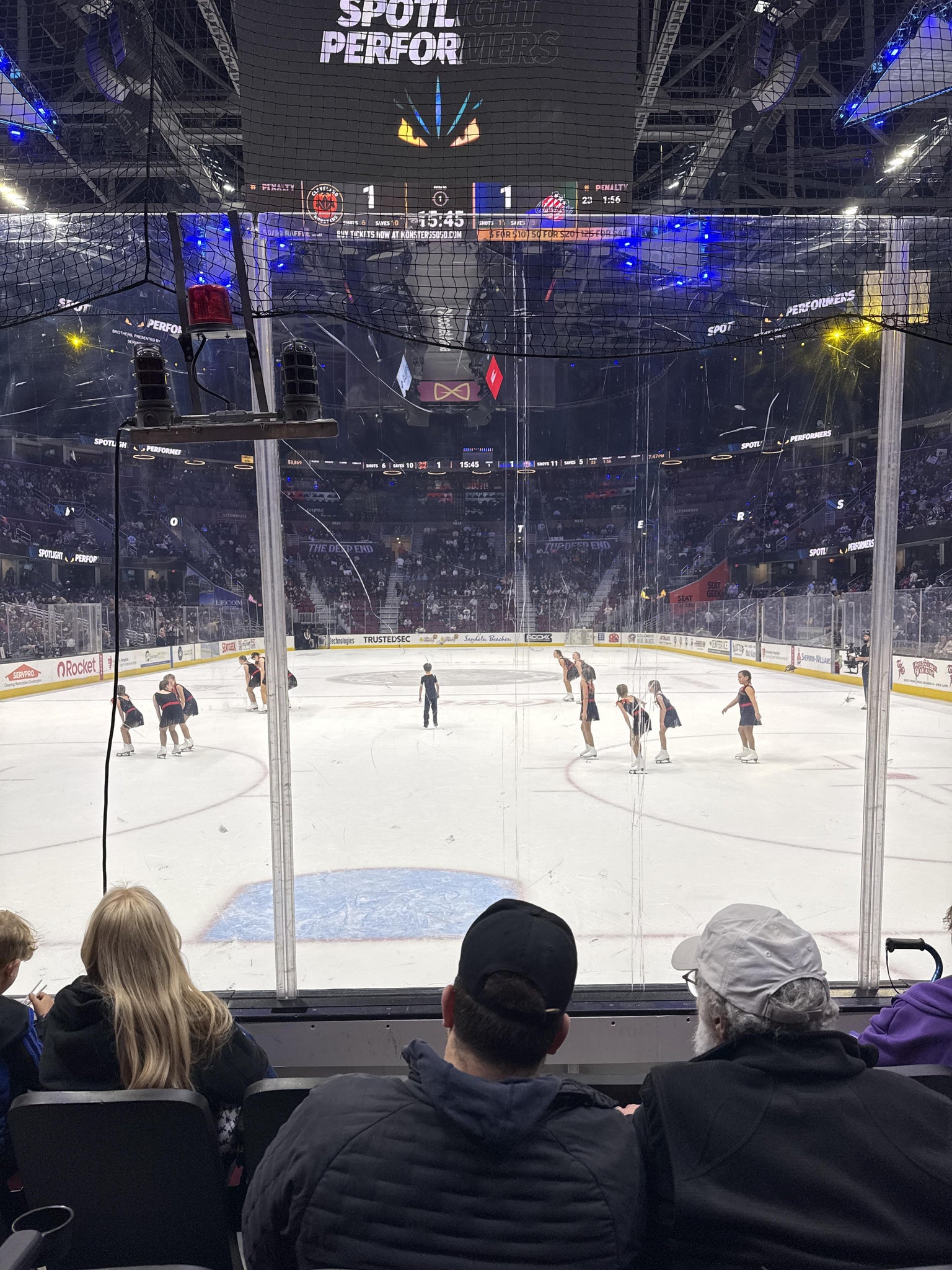 Real Fan View taken from Section 101 at Rocket Arena by Misty S