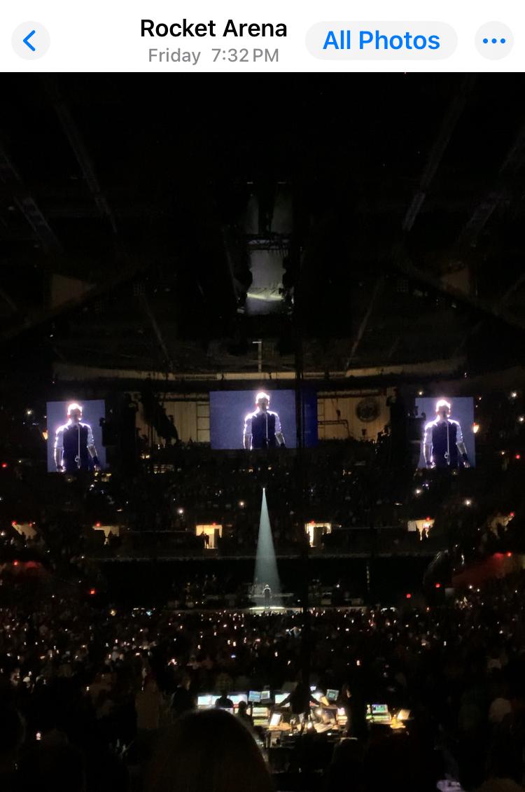 Real Fan View taken from Section 101 at Rocket Arena by Lynda R