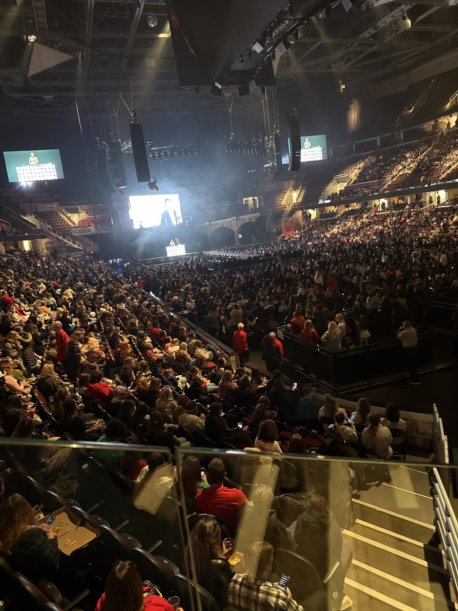 Real Fan View taken from Section 104 at Rocket Arena by Frank W