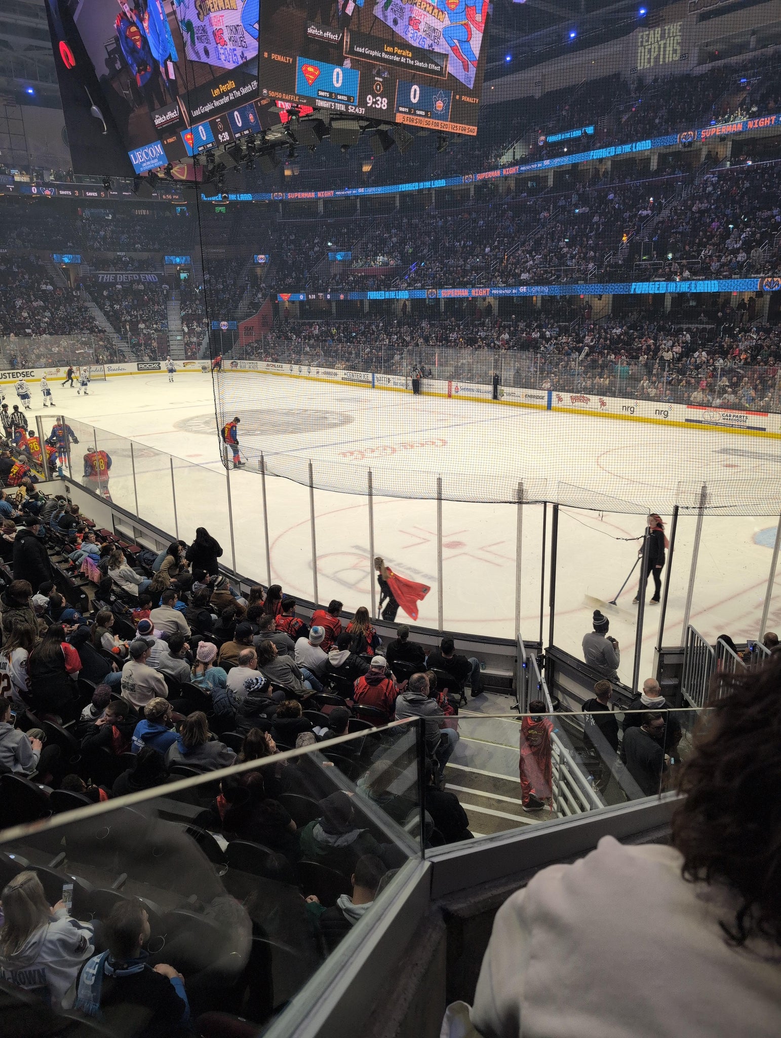Real Fan View taken from Section 104 at Rocket Arena by Jessica F