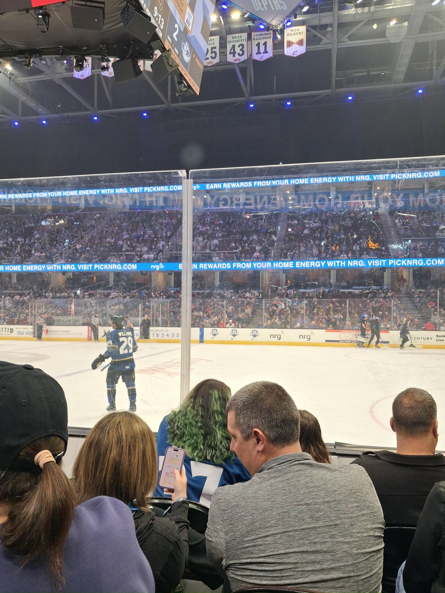 Real Fan View taken from Section 106 at Rocket Arena by Jordan W