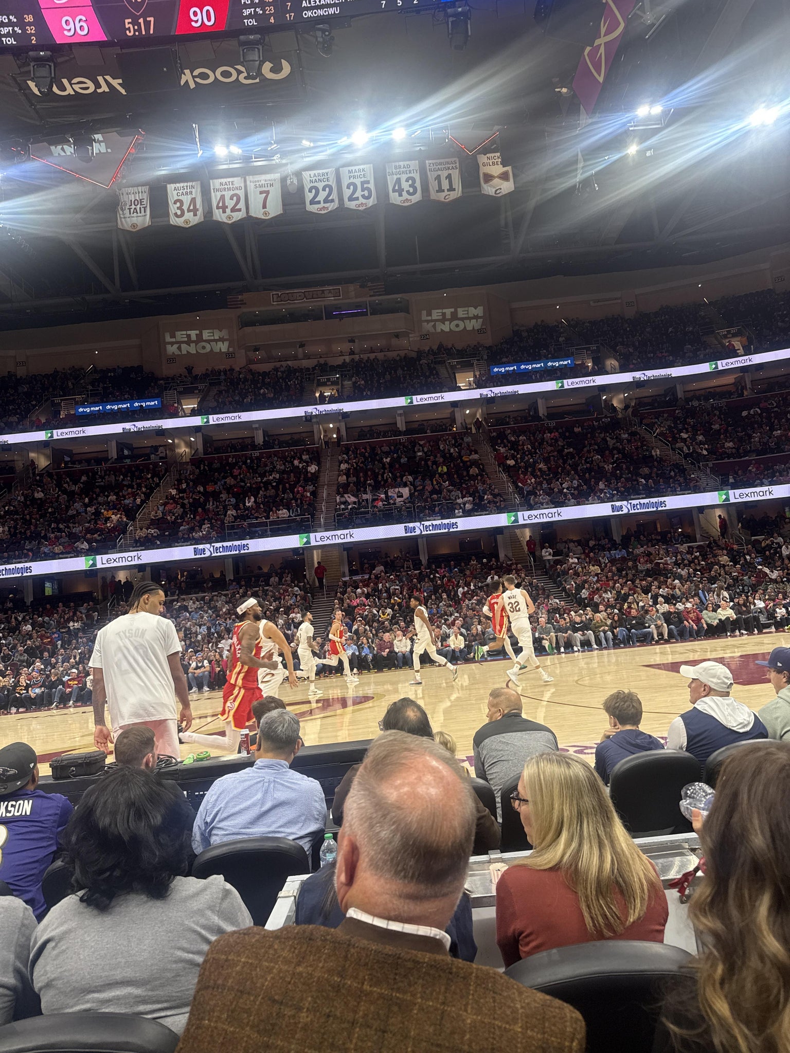 Real Fan View taken from Section 107 at Rocket Arena by Andre T