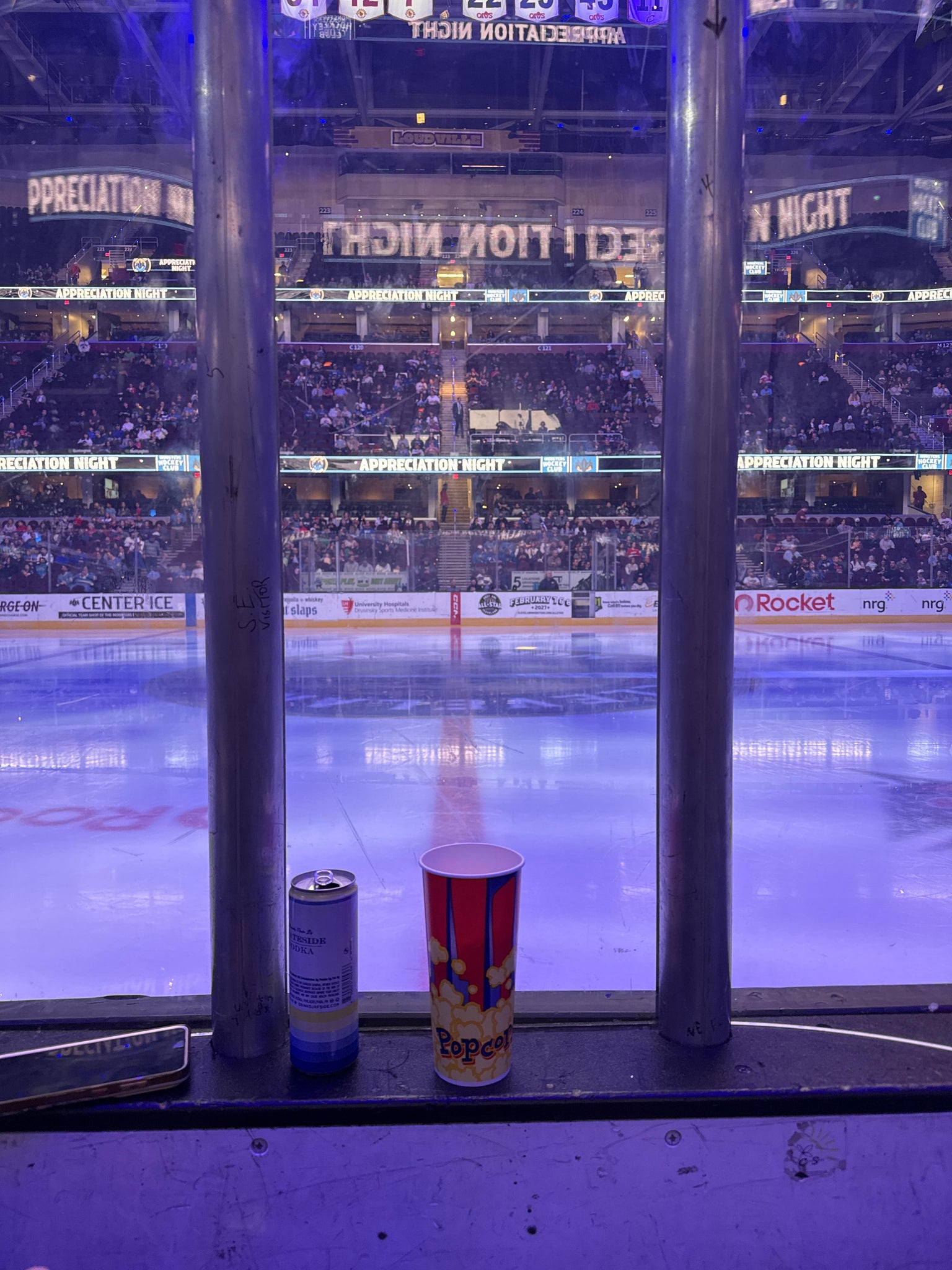 Real Fan View taken from Section 107 at Rocket Arena by Joe C