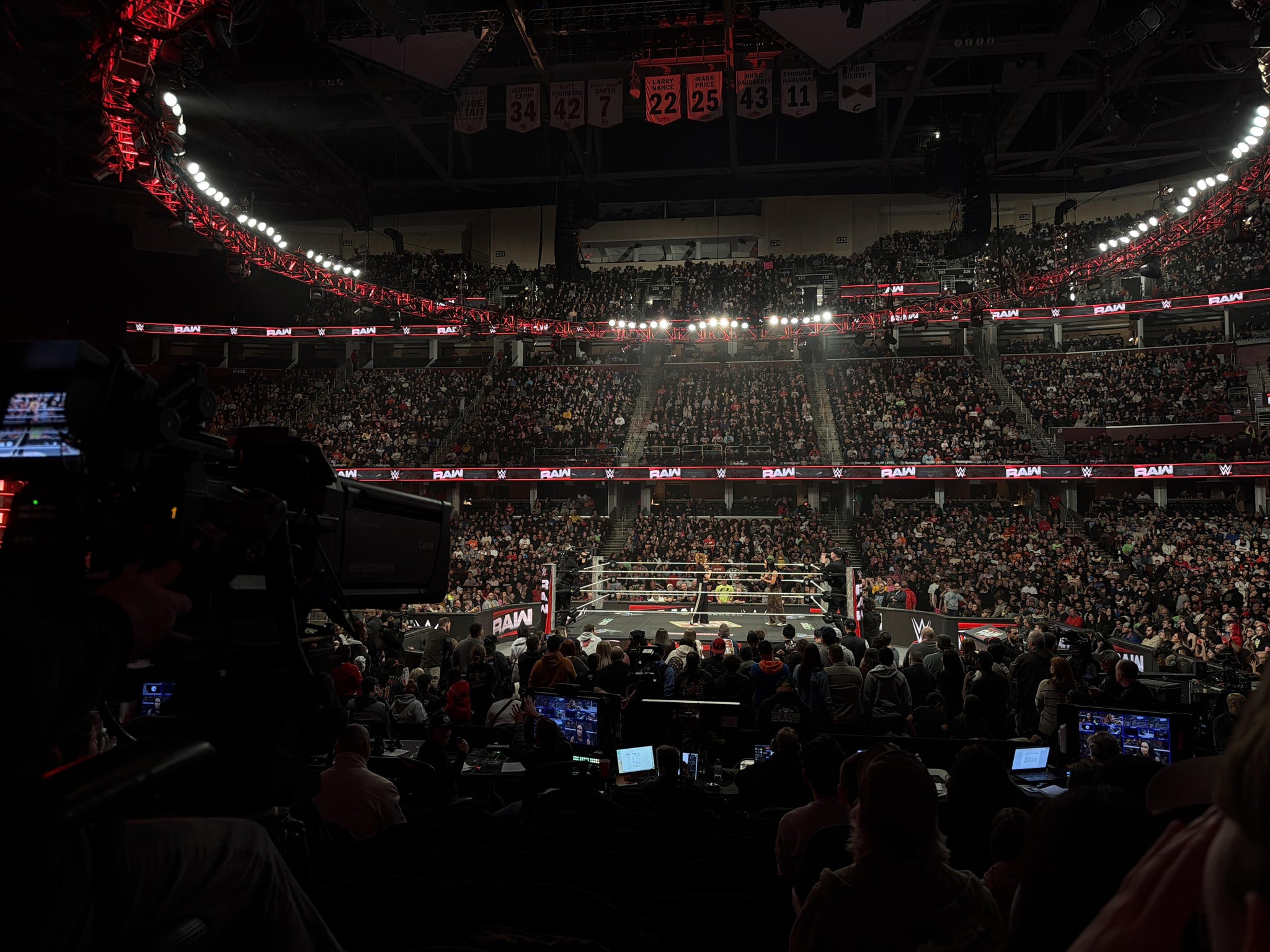 Real Fan View taken from Section 107 at Rocket Arena by Aaron W