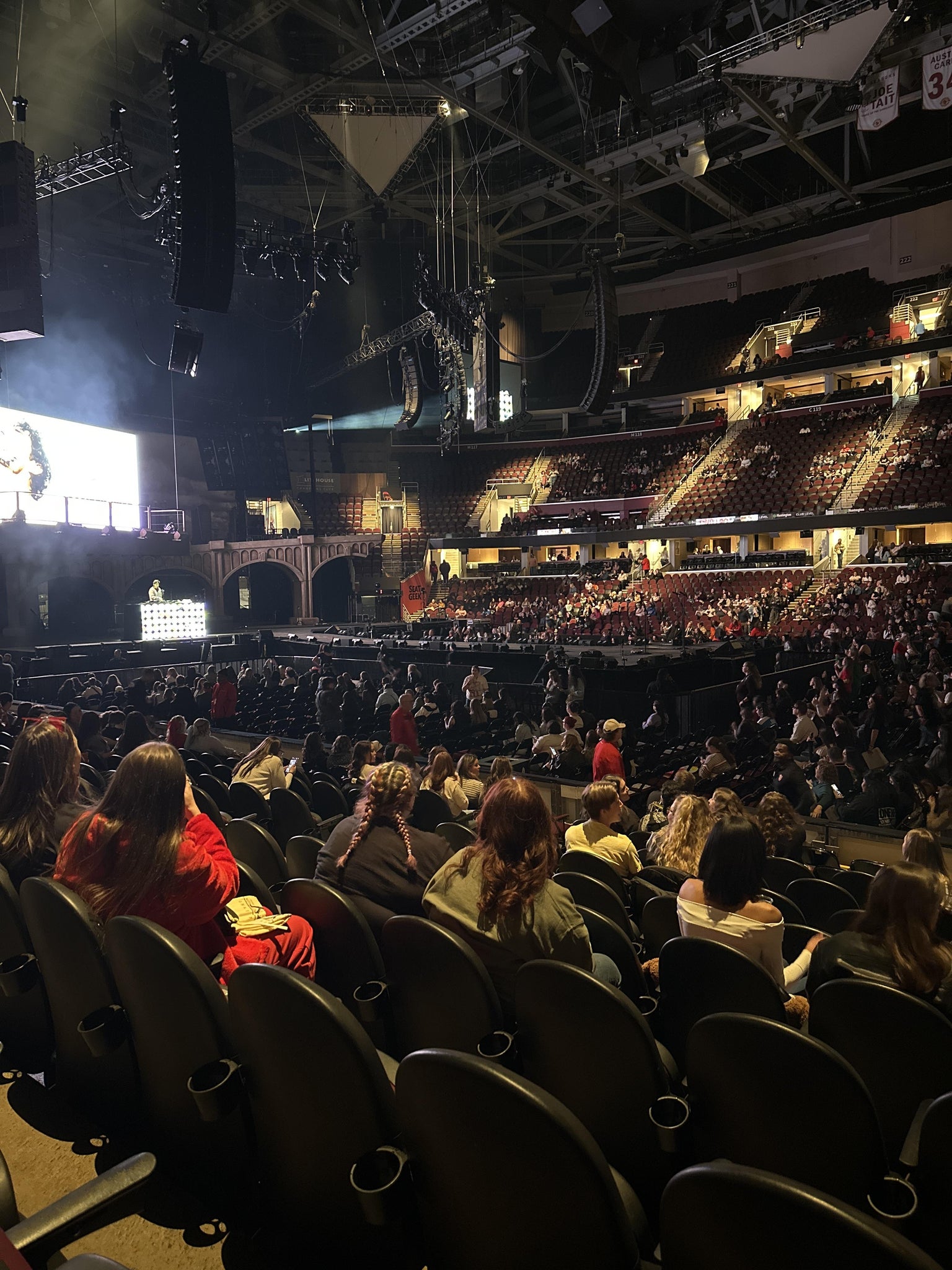 Real Fan View taken from Section 107 at Rocket Arena by Jamie C