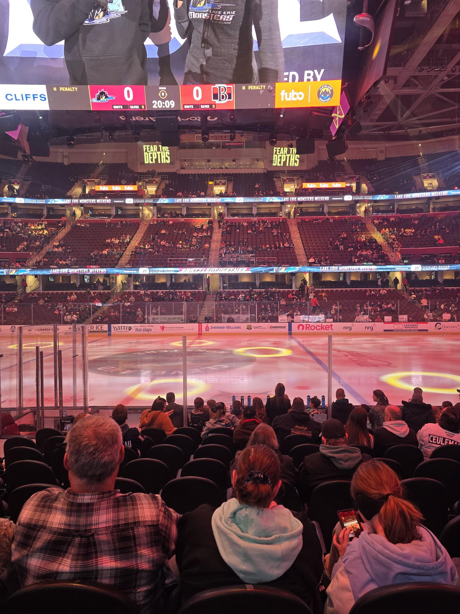 Real Fan View taken from Section 107 at Rocket Arena by Mariah L