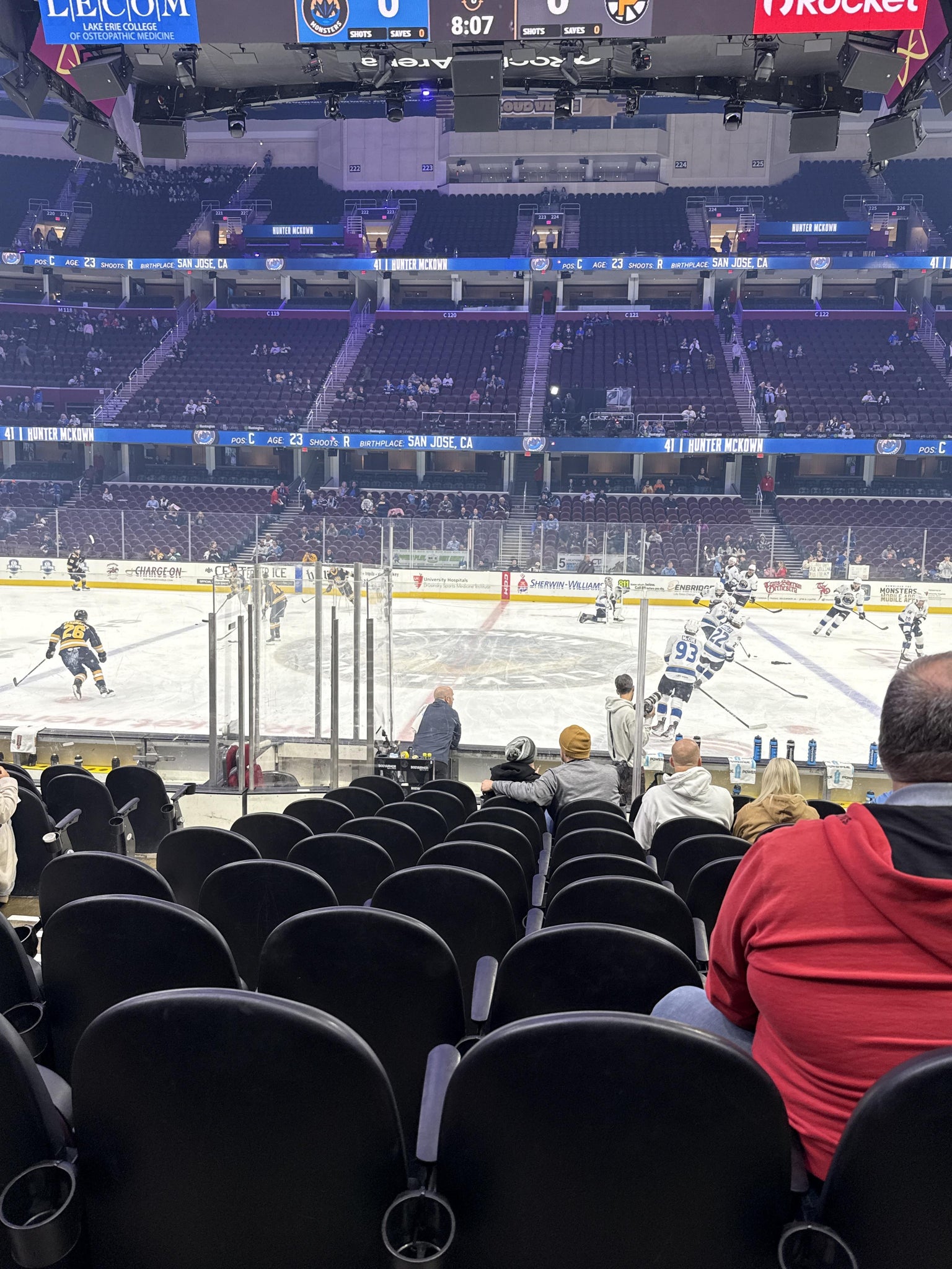 Real Fan View taken from Section 107 at Rocket Arena by James G