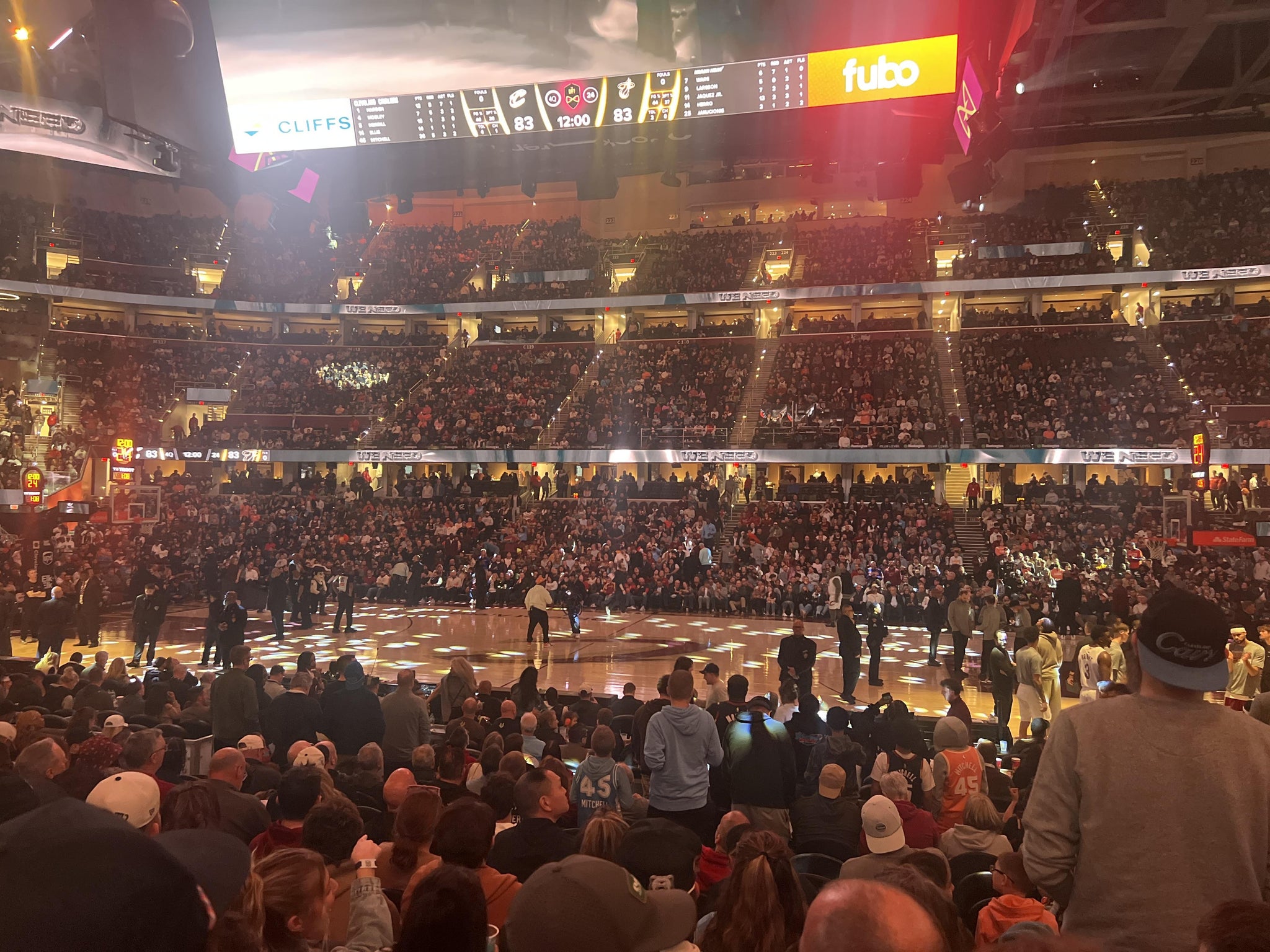 Real Fan View taken from Section 107 at Rocket Arena by George I