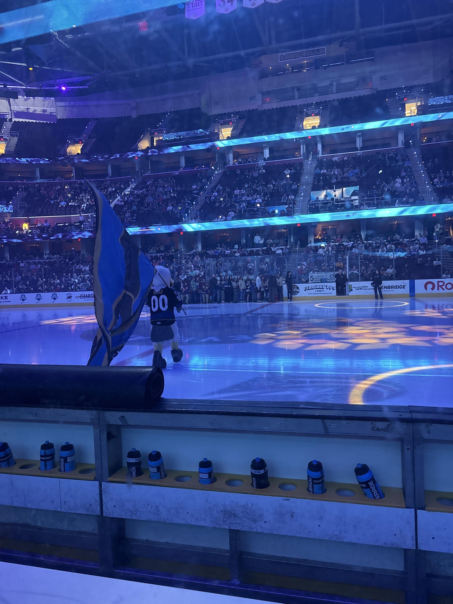 Real Fan View taken from Section 107 at Rocket Arena by Danielle W