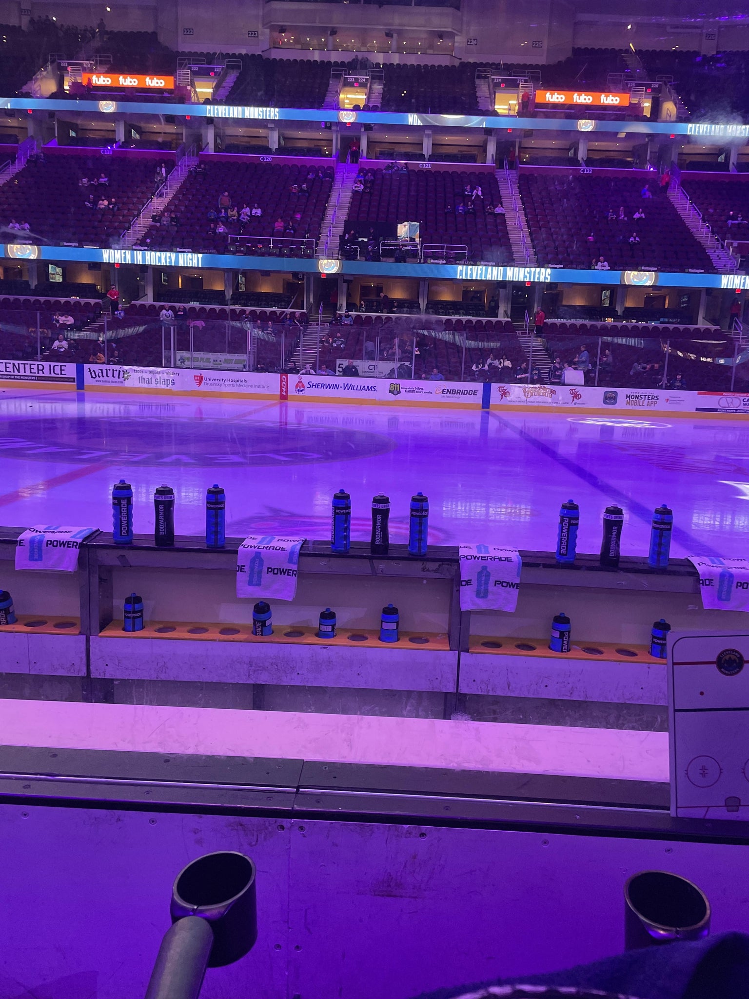 Real Fan View taken from Section 107 at Rocket Arena by Jocelyn K