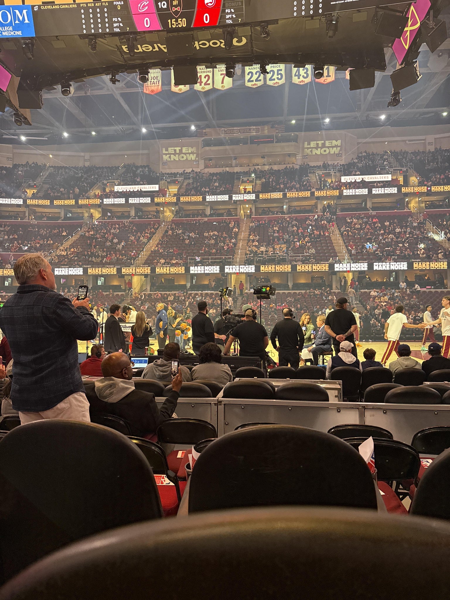 Real Fan View taken from Section 107 at Rocket Arena by Anonymous User