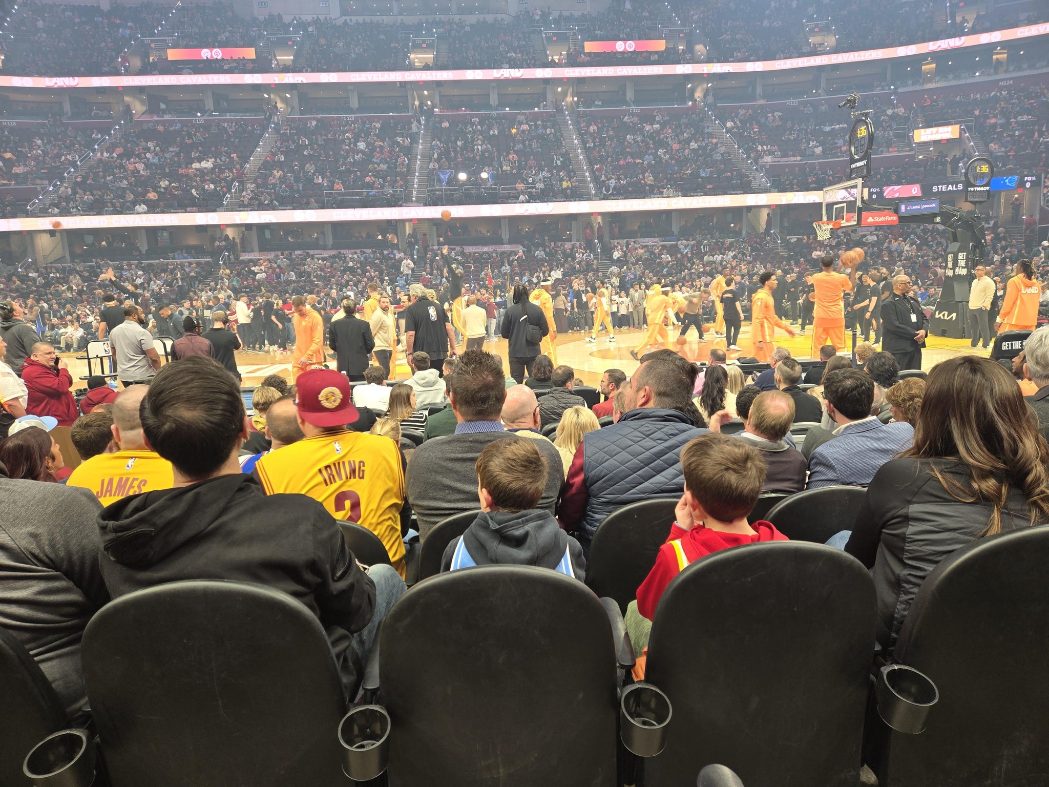 Real Fan View taken from Section 107 at Rocket Arena by Kimberly R