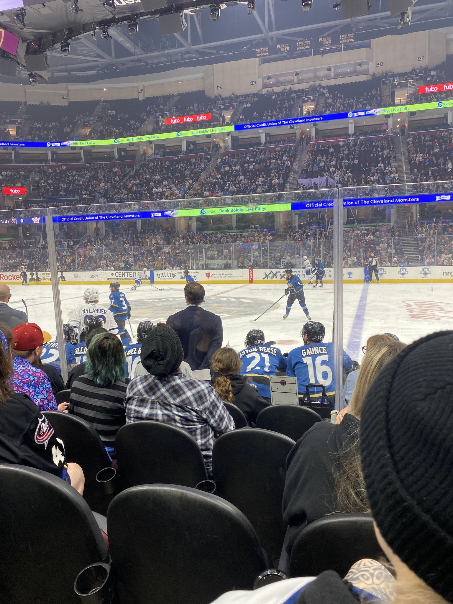 Real Fan View taken from Section 107 at Rocket Arena by Olivia G