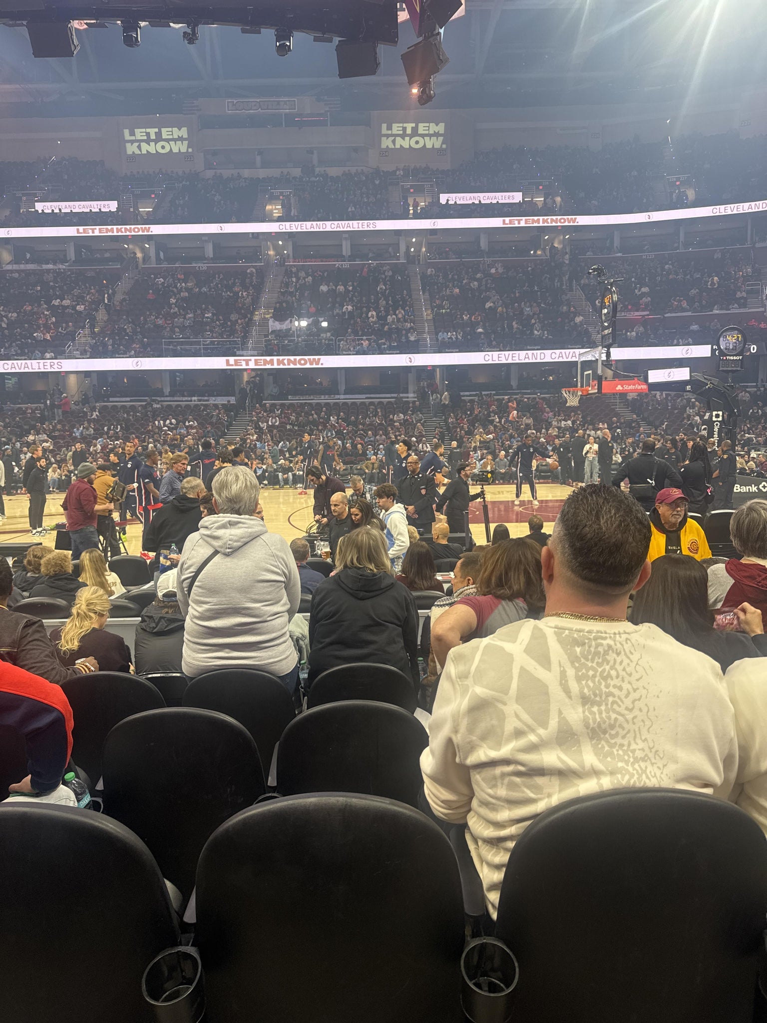 Real Fan View taken from Section 107 at Rocket Arena by Coral C
