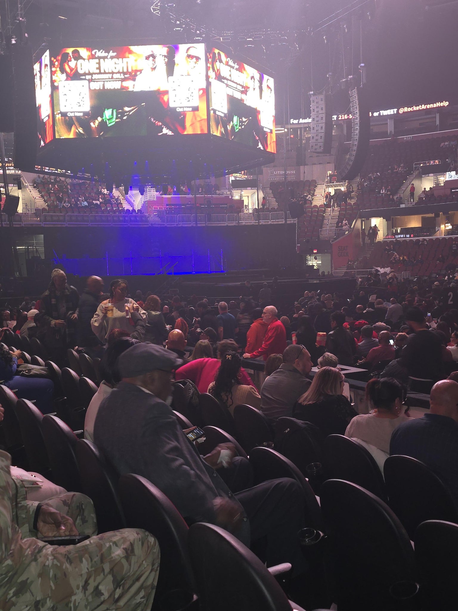 Real Fan View taken from Section 107 at Rocket Arena by Nikki H