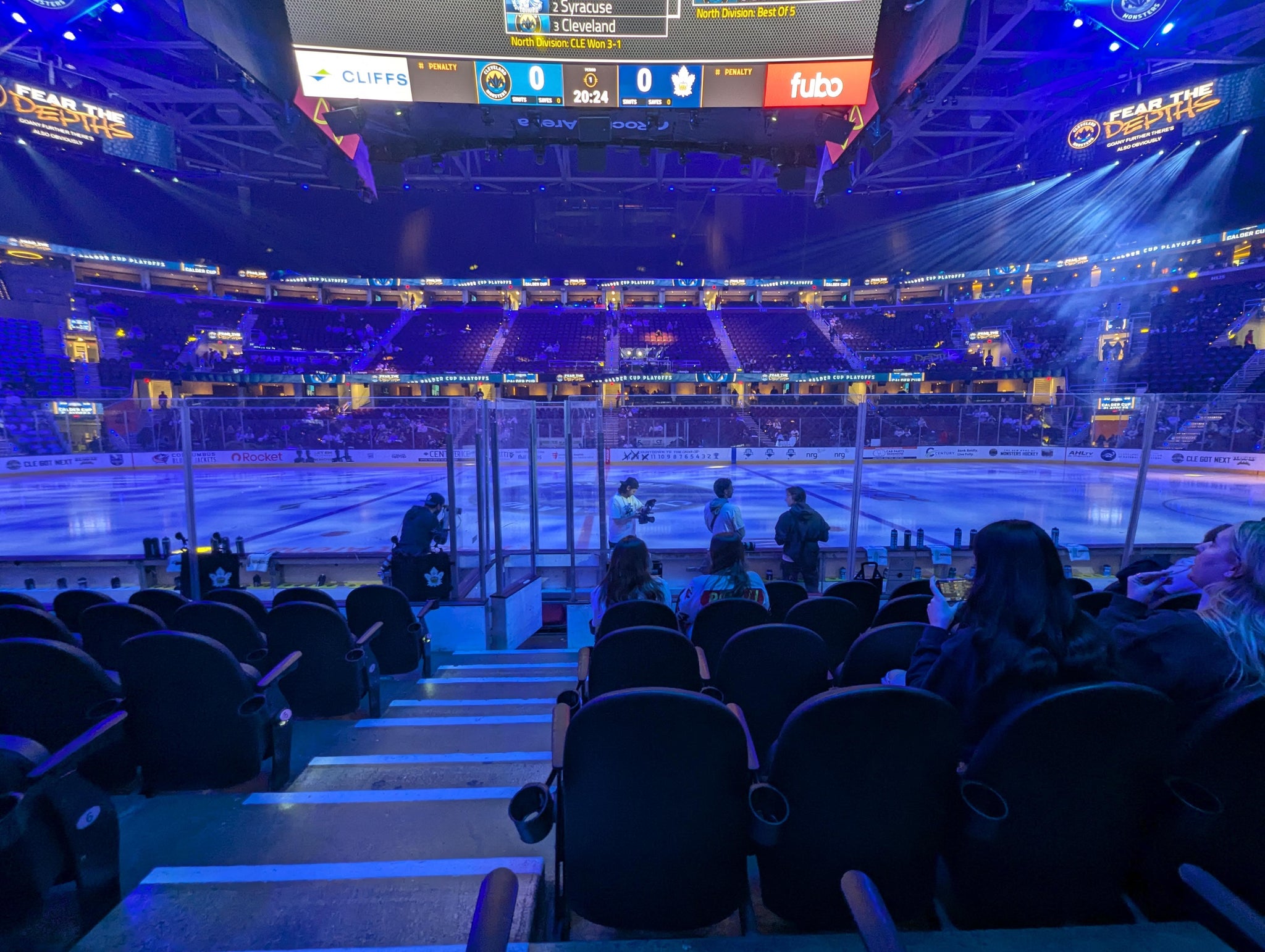 Real Fan View taken from Section 107 at Rocket Arena by Tom S