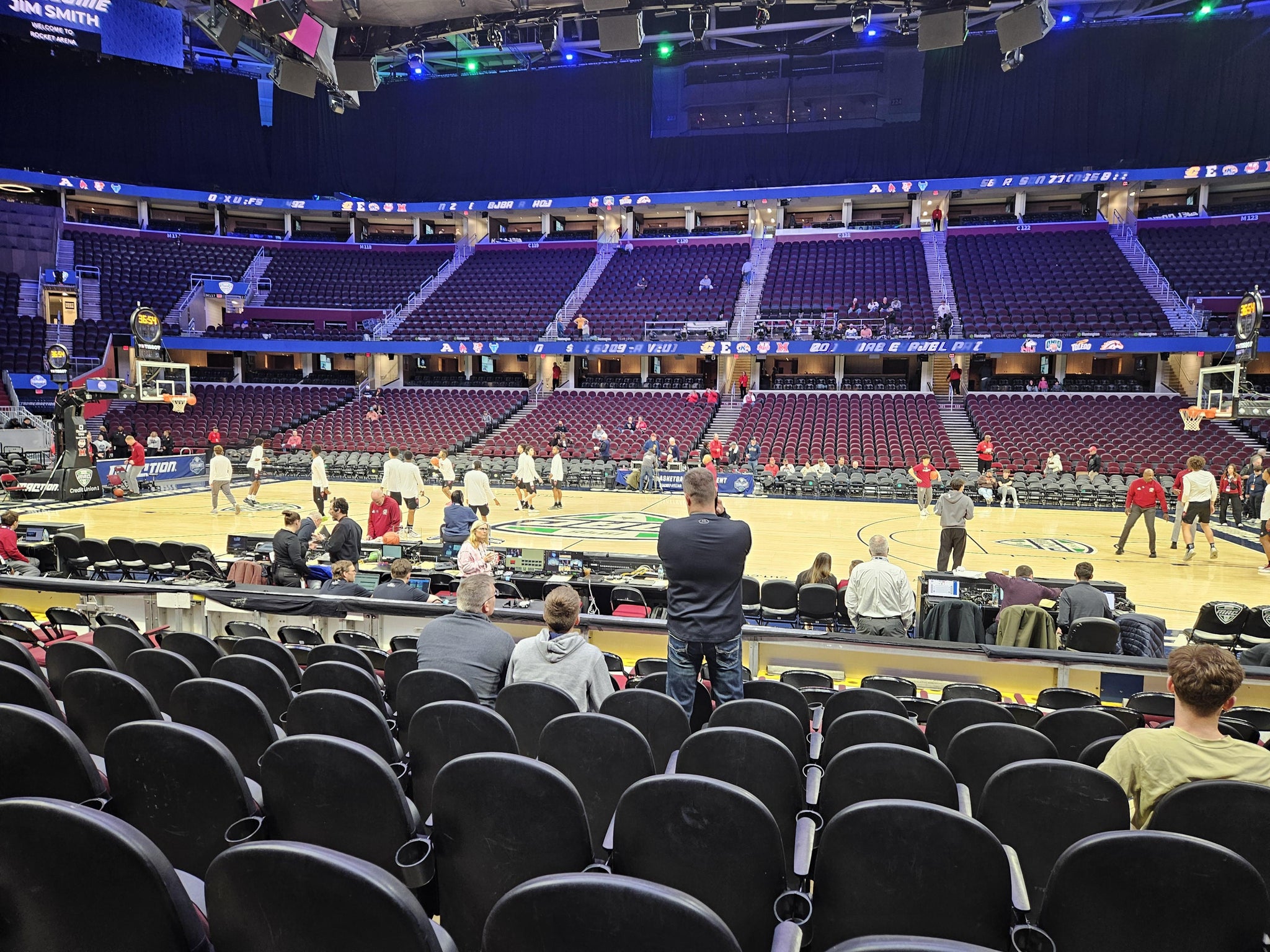 Real Fan View taken from Section 107 at Rocket Arena by Mike K