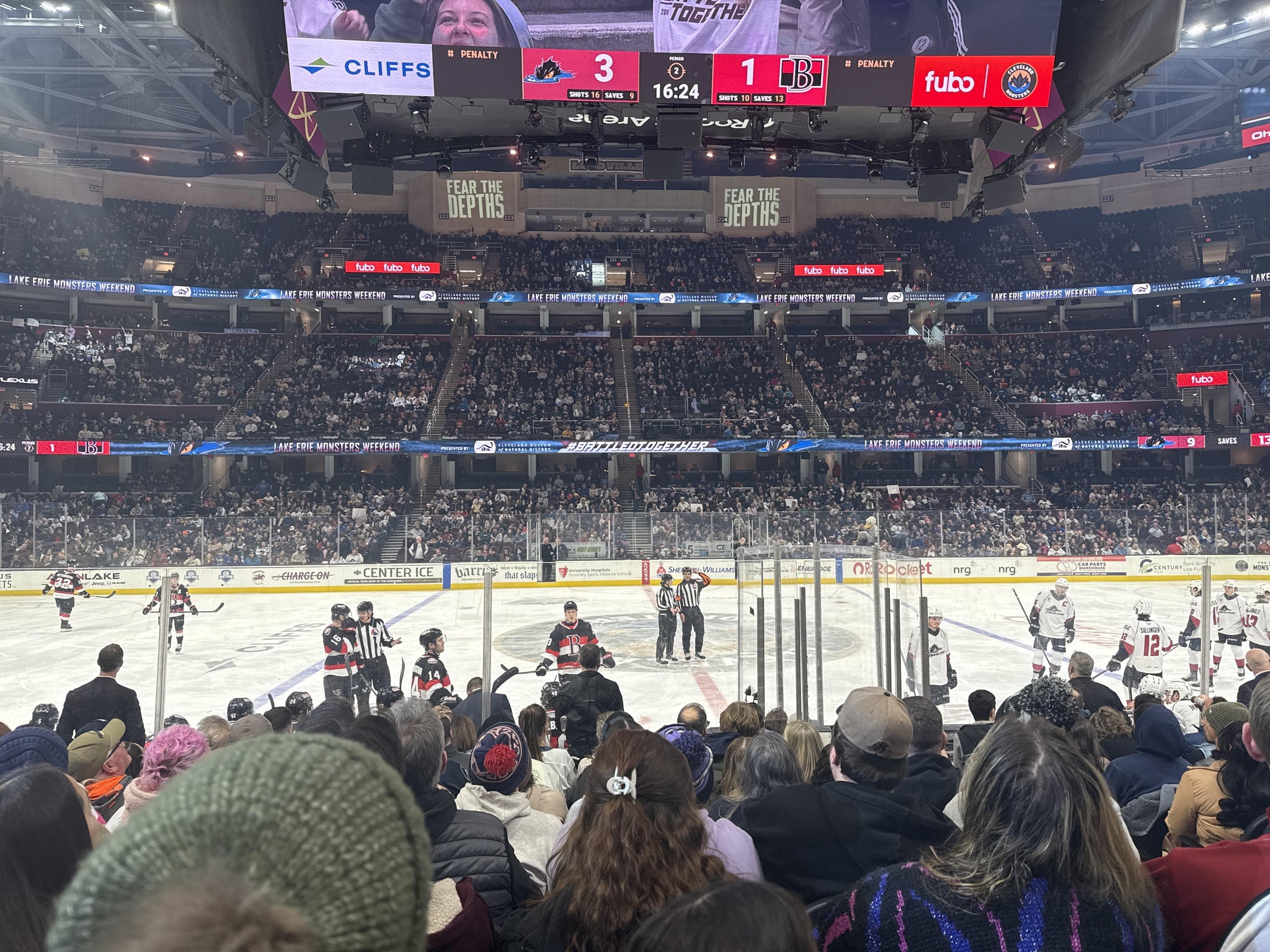 Real Fan View taken from Section 108 at Rocket Arena by Ciarrah T