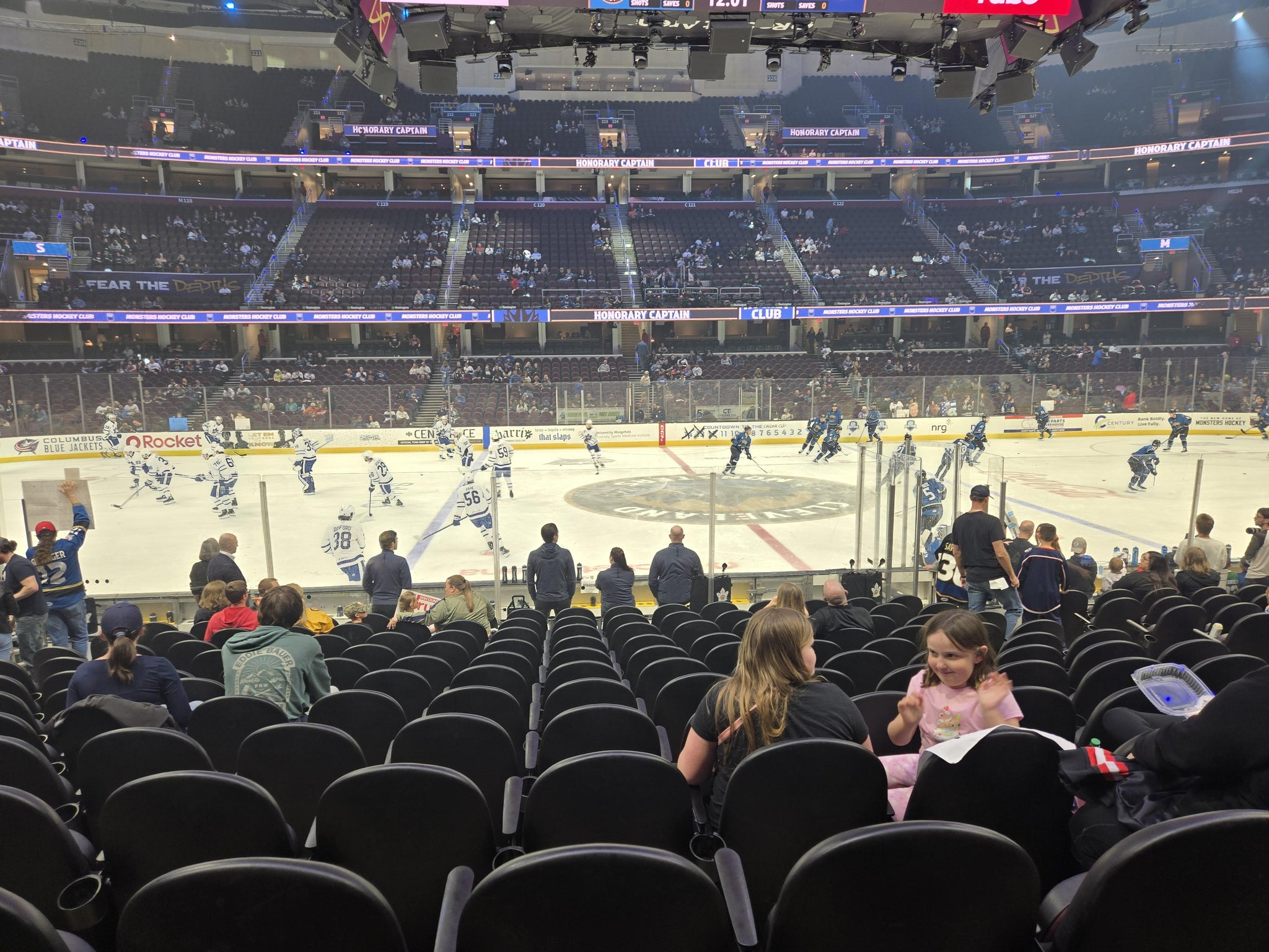 Real Fan View taken from Section 108 at Rocket Arena by Jonathan P