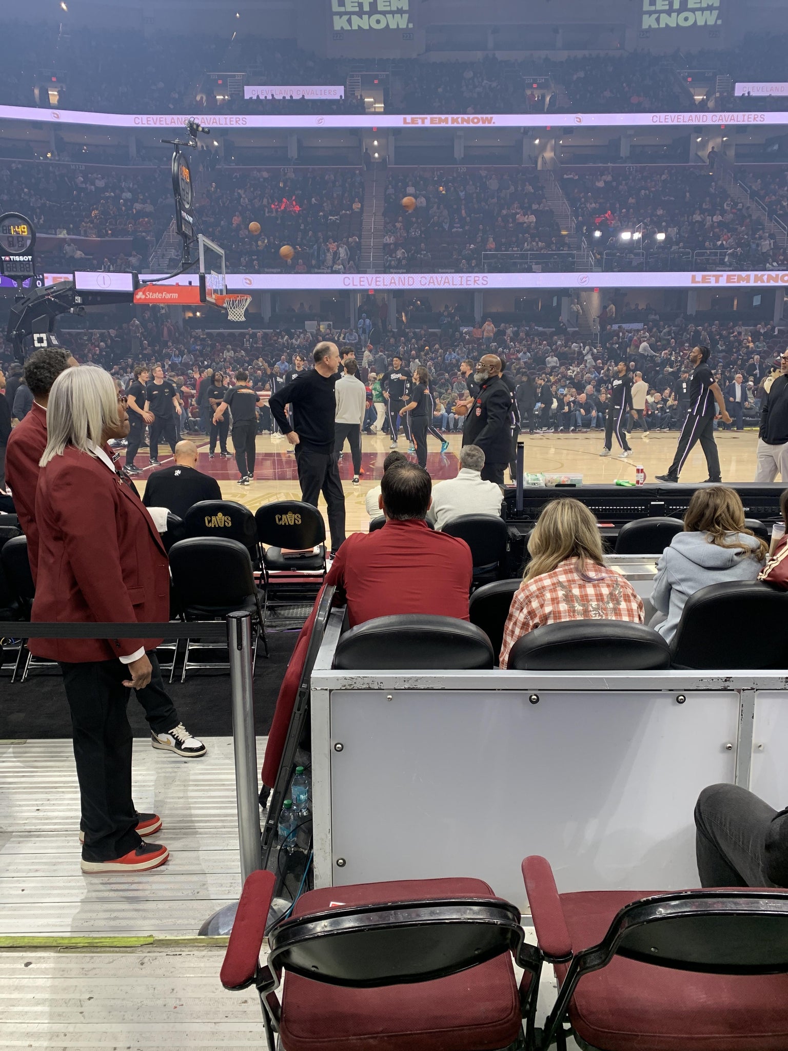 Real Fan View taken from Section 108 at Rocket Arena by Arnie G