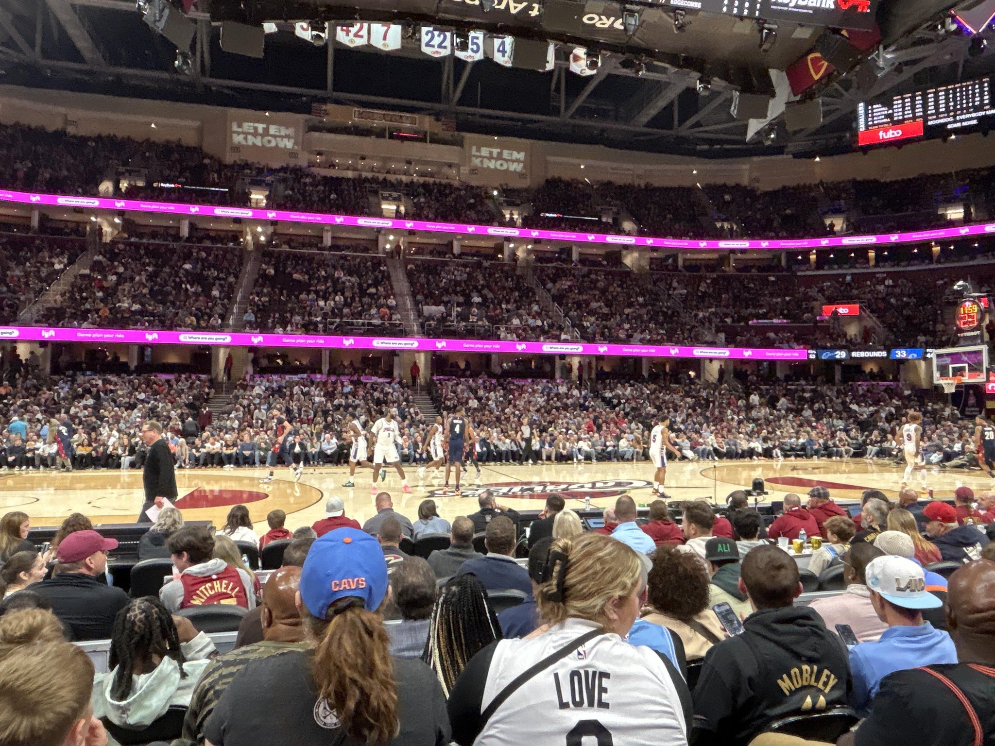 Real Fan View taken from Section 108 at Rocket Arena by Cash M