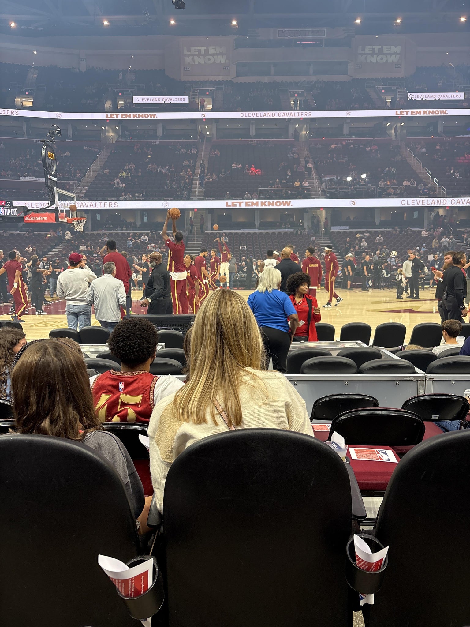 Real Fan View taken from Section 108 at Rocket Arena by Charmel L