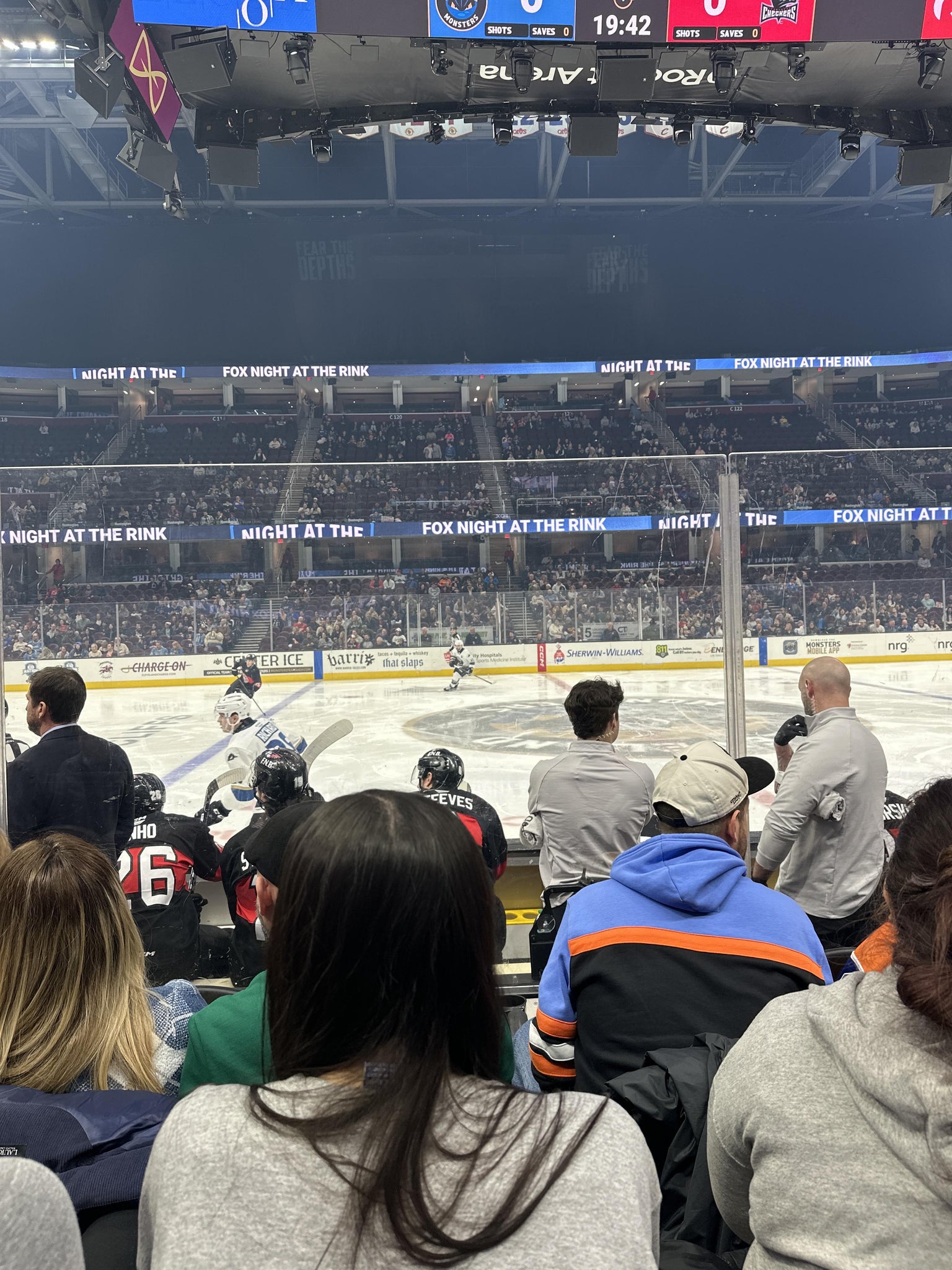 Real Fan View taken from Section 108 at Rocket Arena by Kiera K