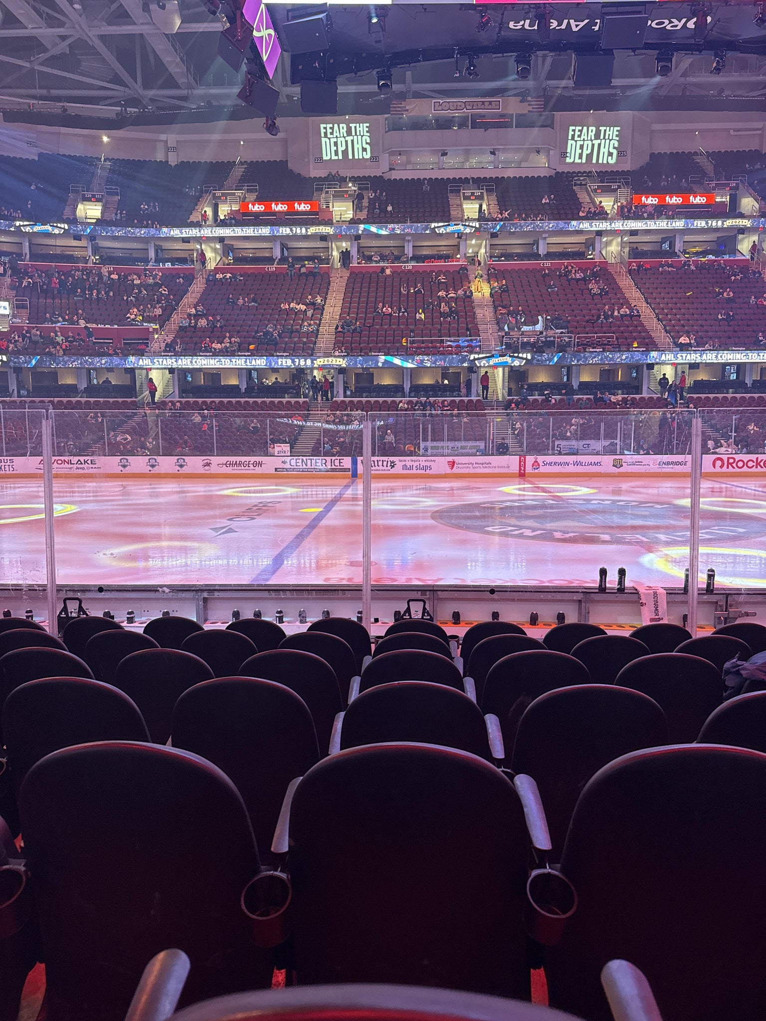 Real Fan View taken from Section 108 at Rocket Arena by Gabriella  J