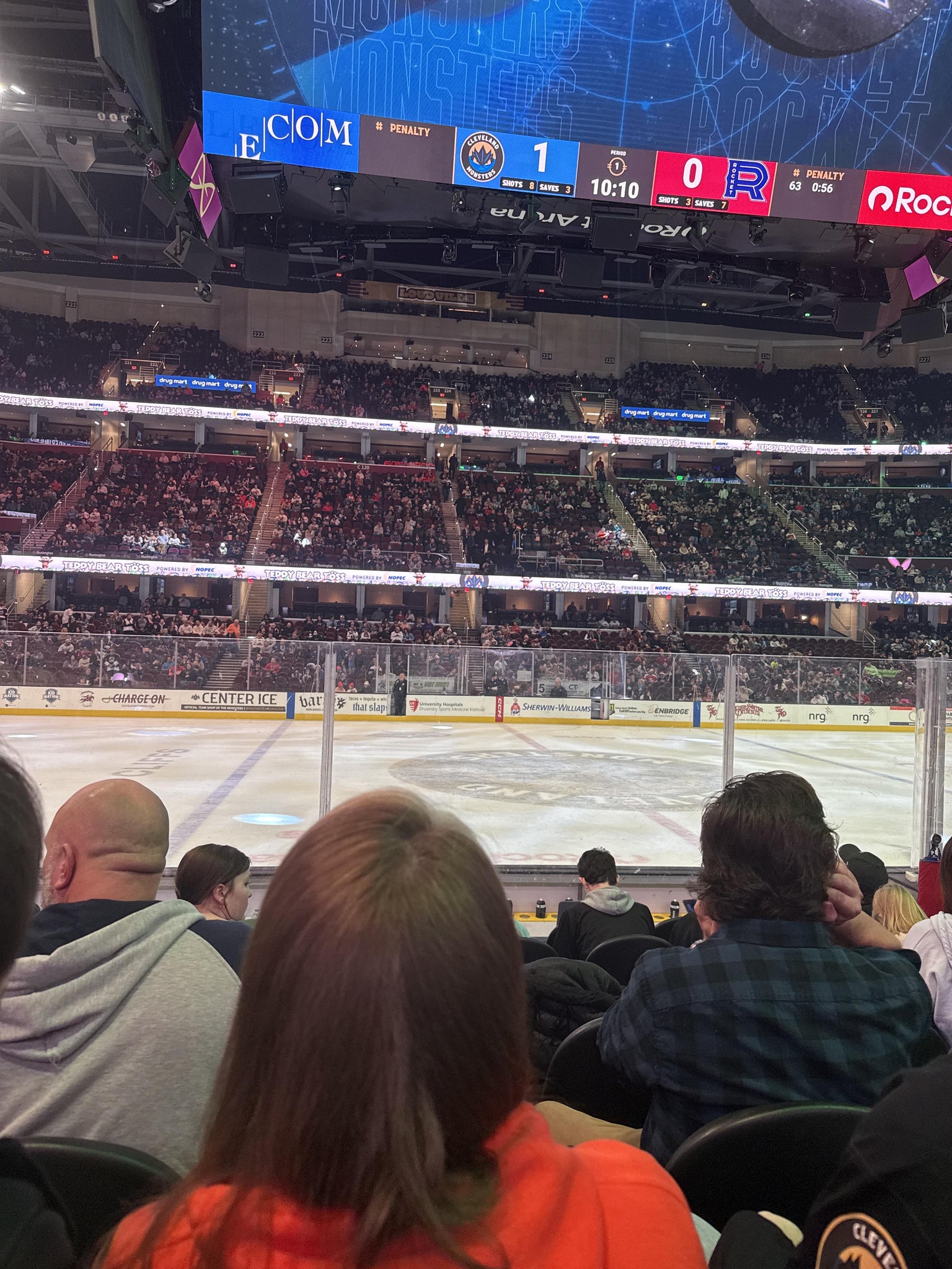 Real Fan View taken from Section 108 at Rocket Arena by Gabriella  J