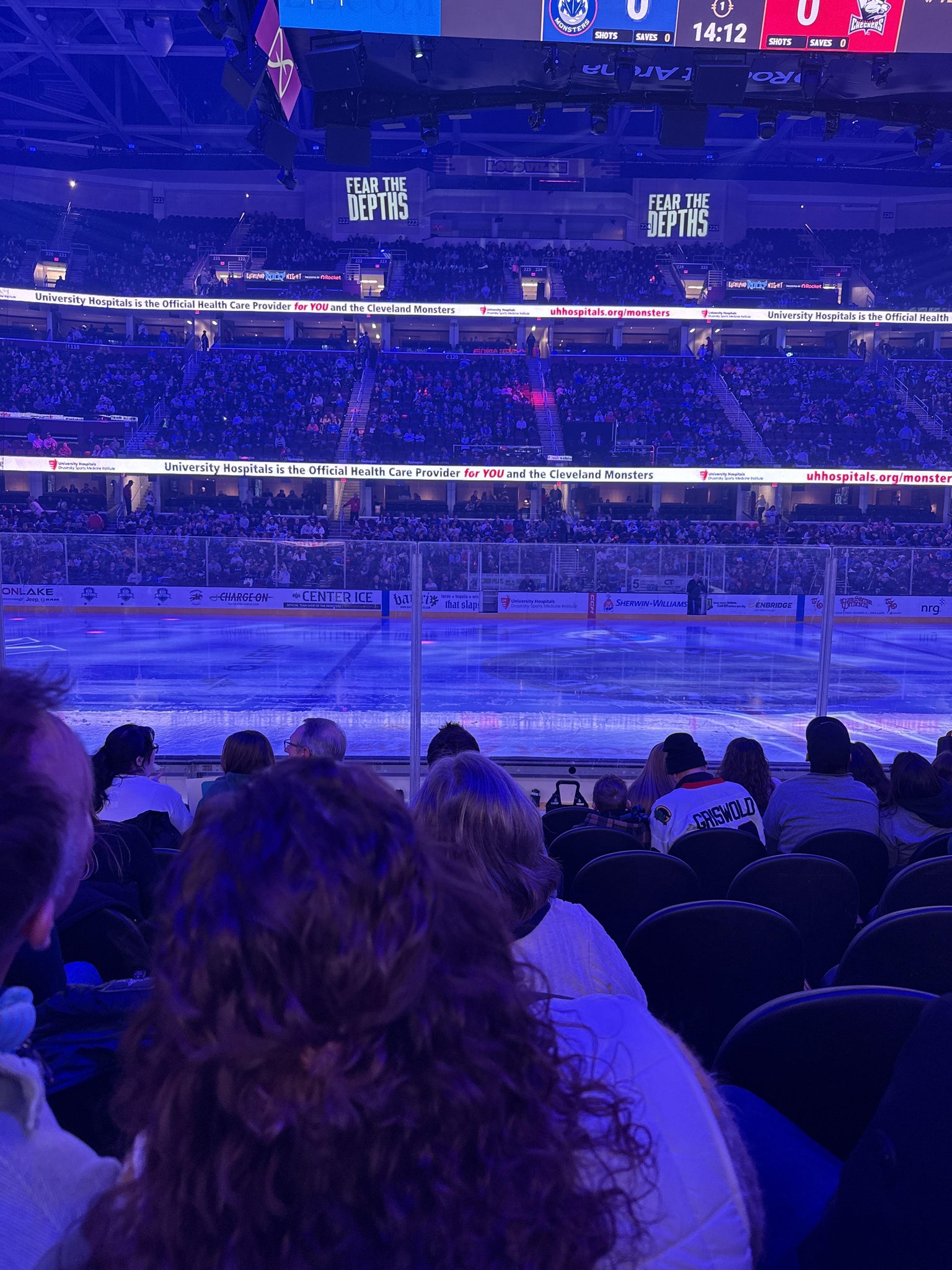 Real Fan View taken from Section 108 at Rocket Arena by Gabriella  J