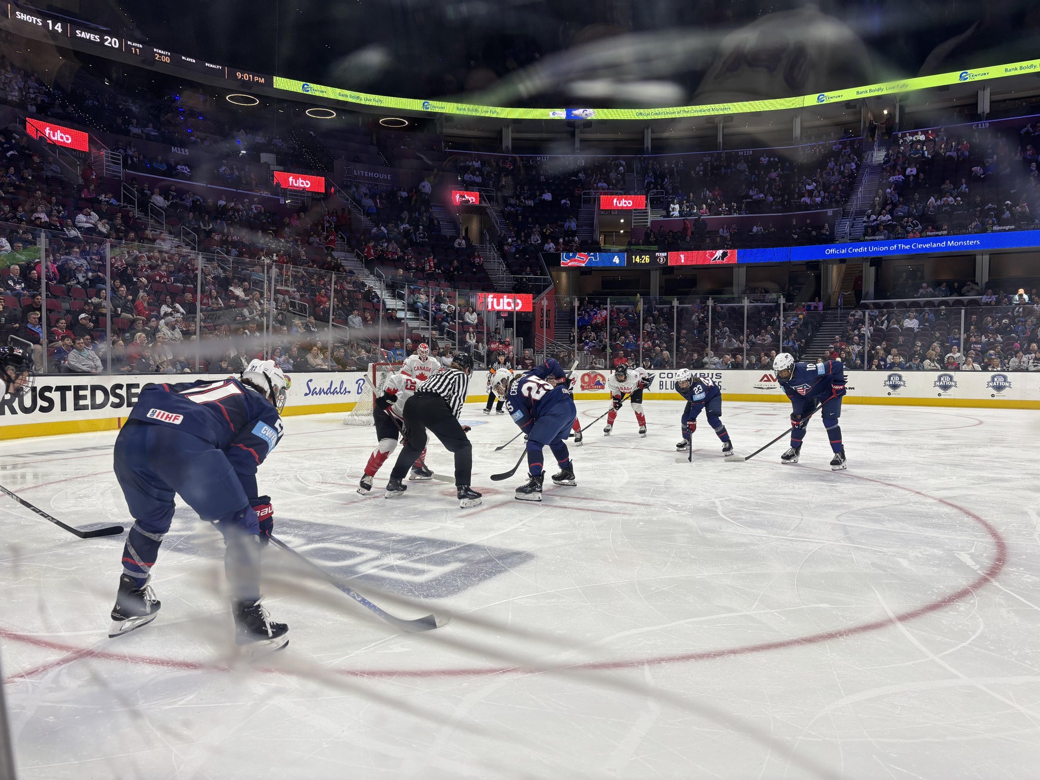 Real Fan View taken from Section 109 at Rocket Arena by Andrew S