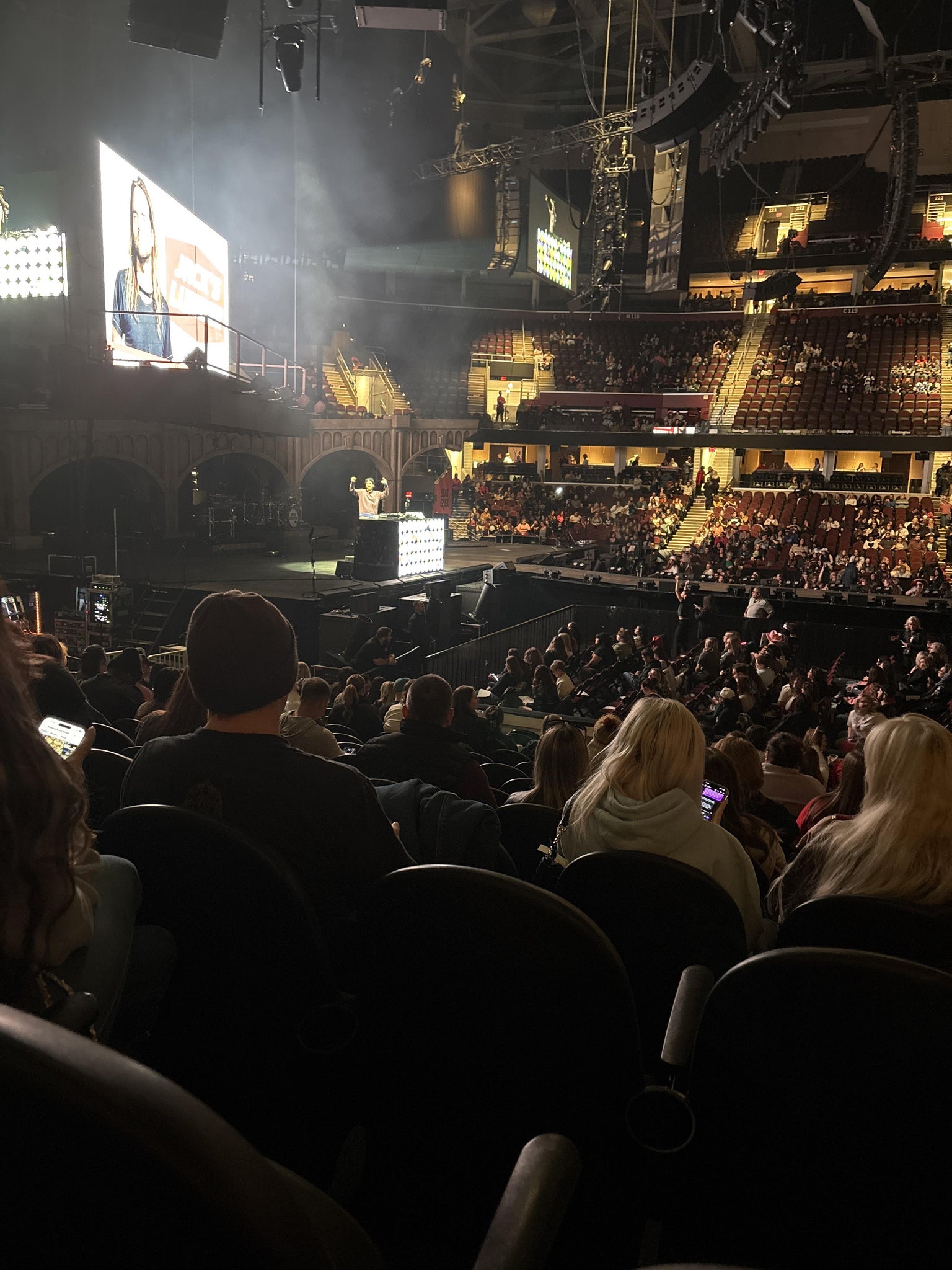 Real Fan View taken from Section 109 at Rocket Arena by Sandra S