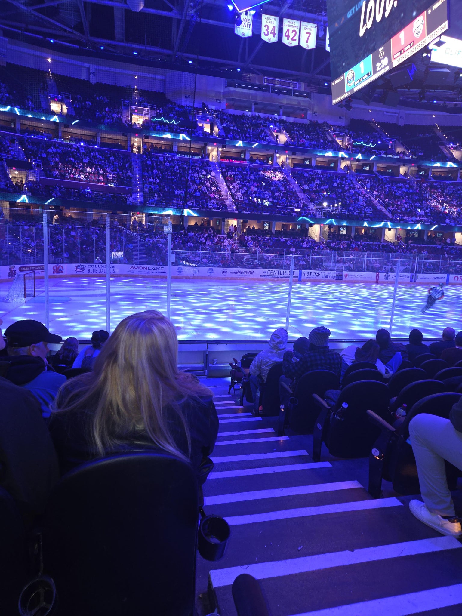 Real Fan View taken from Section 110 at Rocket Arena by Jay R