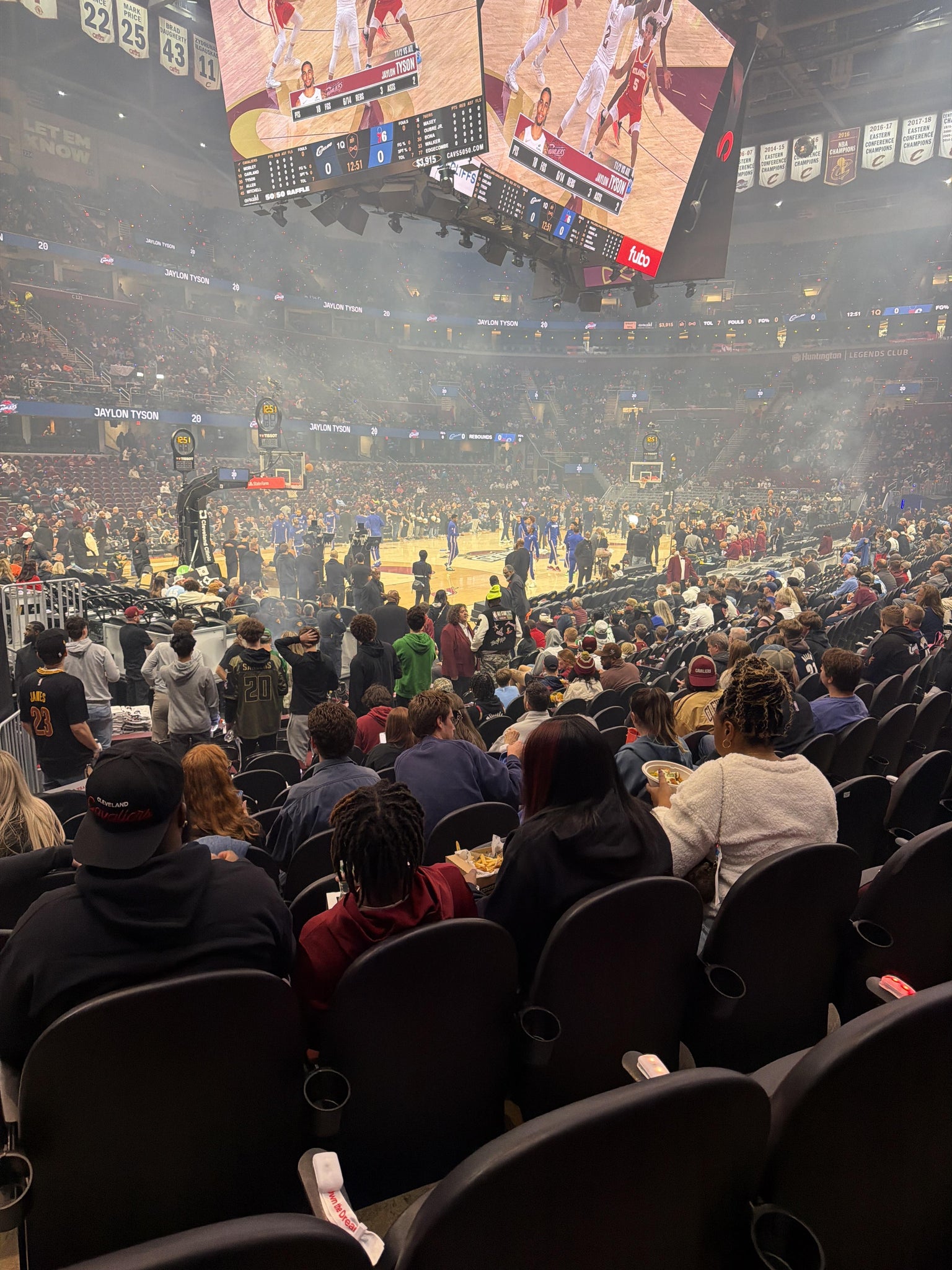 Real Fan View taken from Section 110 at Rocket Arena by Anonymous User