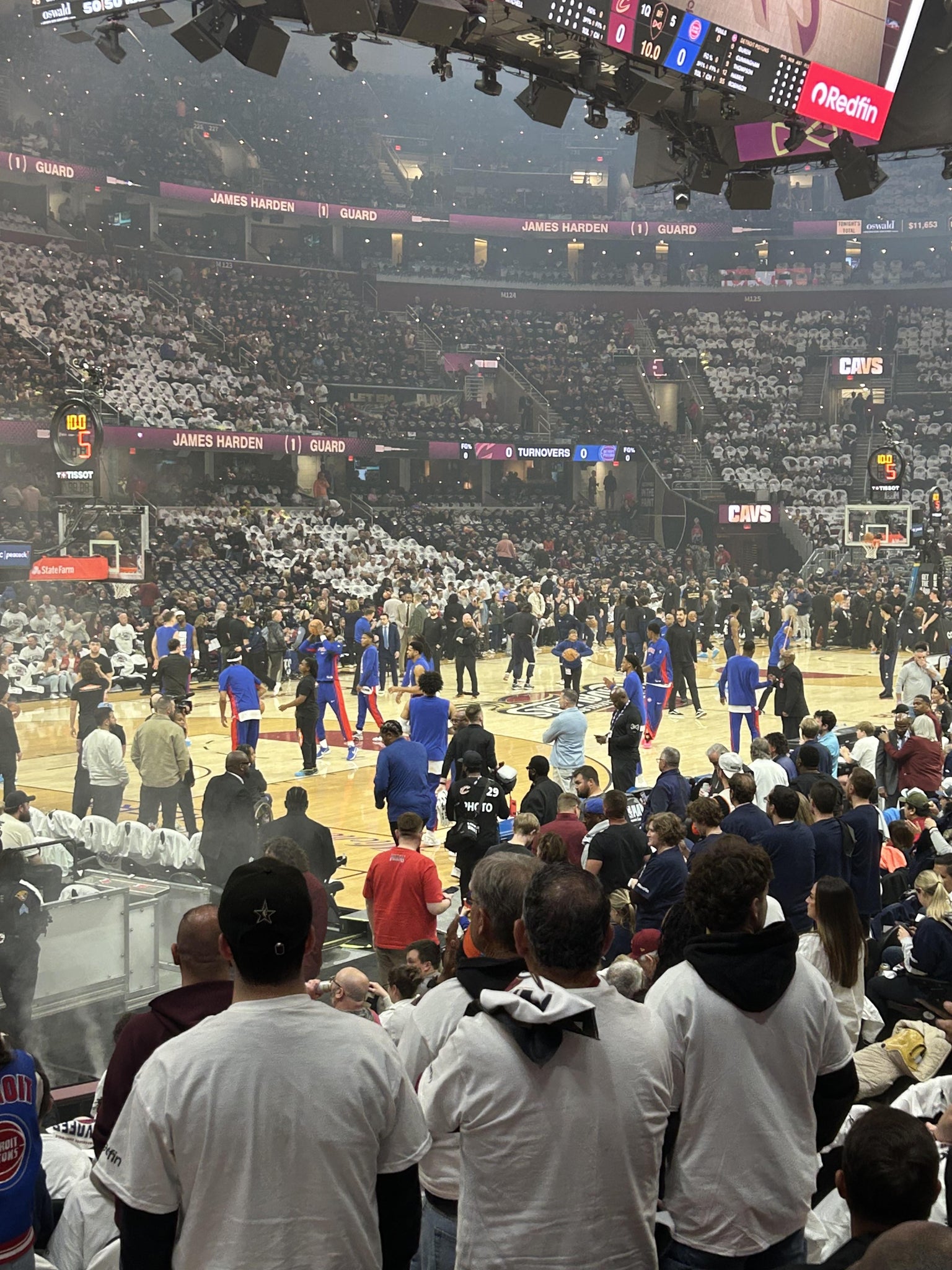 Real Fan View taken from Section 110 at Rocket Arena by Dawn H